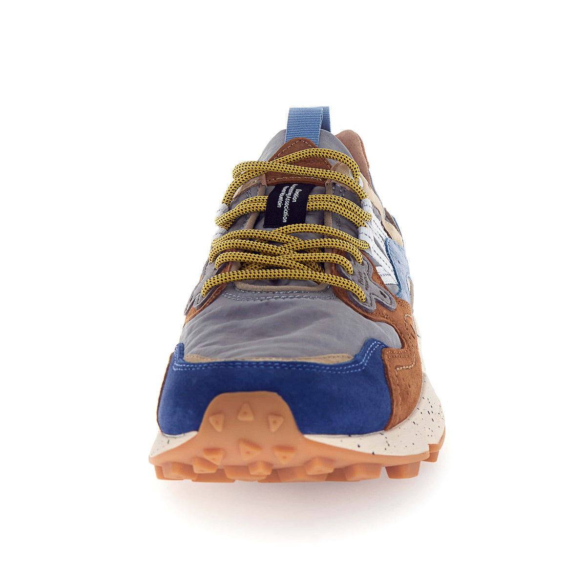 Yamano 3 Man Trainers - Brown/Deep Petrol/Light Blue
