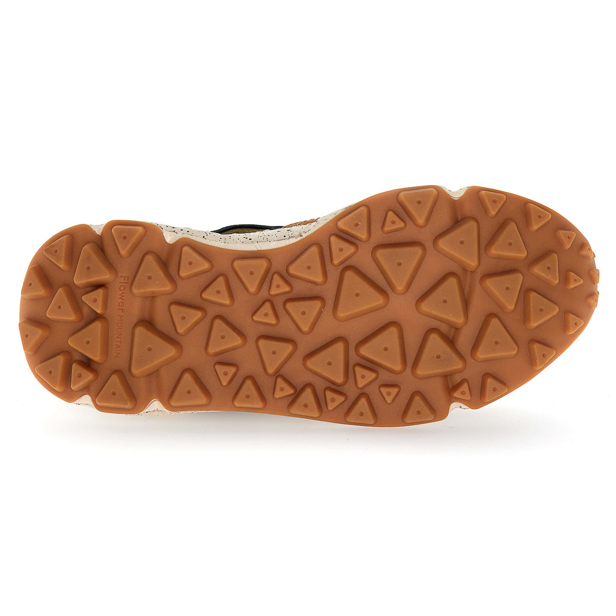 Yamano 3 Man Trainers - Deep Mud/Light Brown/Navy Shearling
