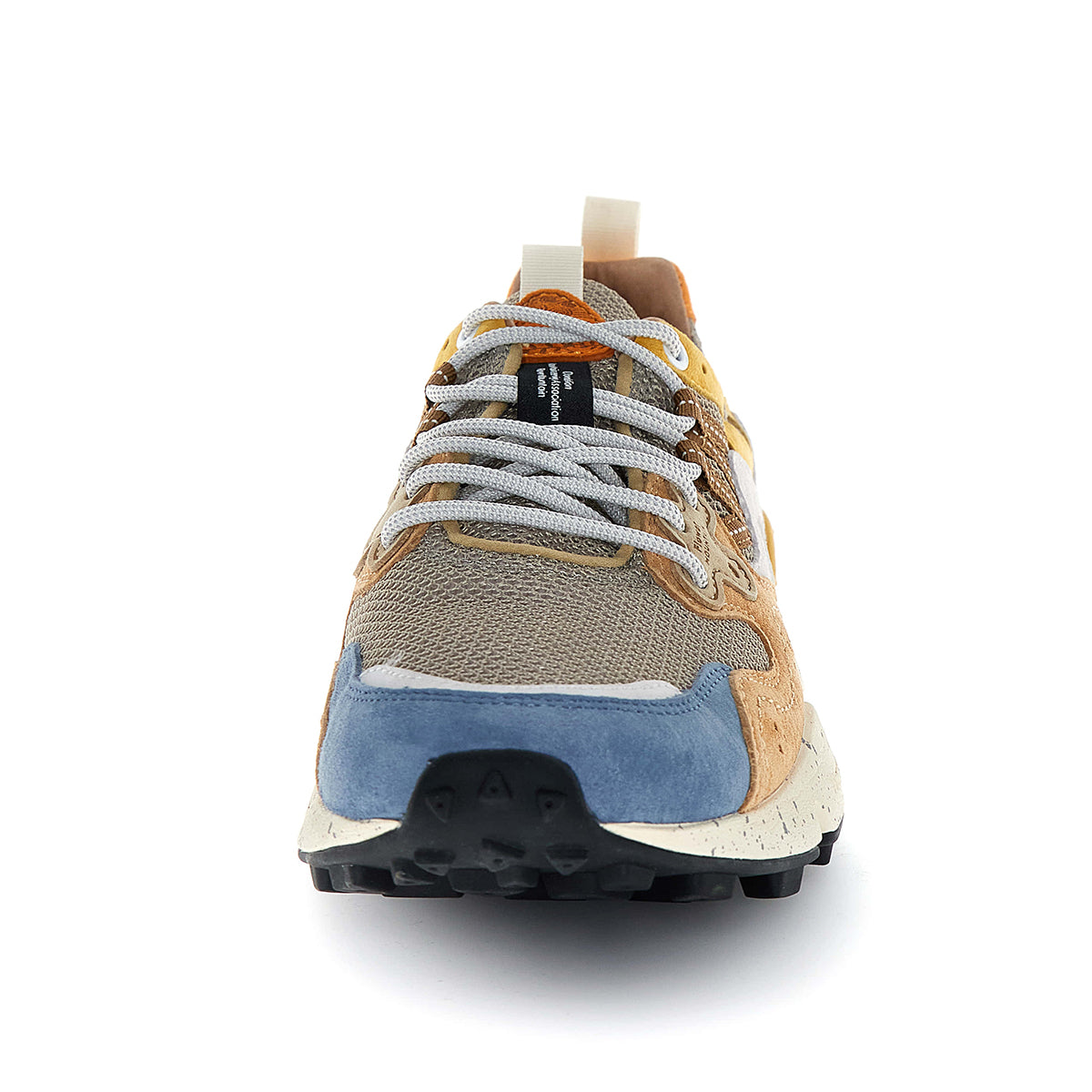 Yamano 3 Man Trainers - Azure/Stone/Orange