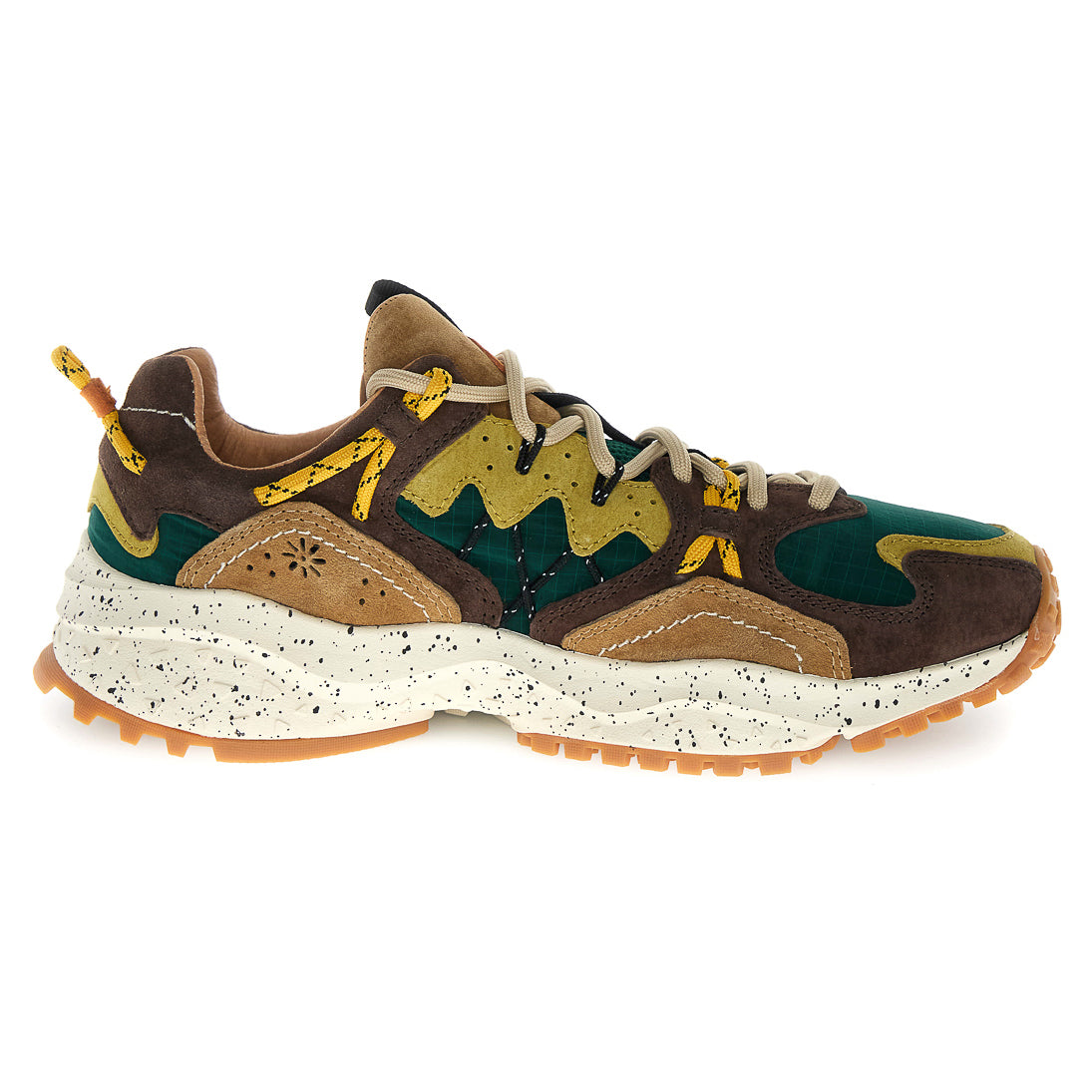 Yamabushi UNI Trainers - Dark Brown/Green Bottle/Zucca