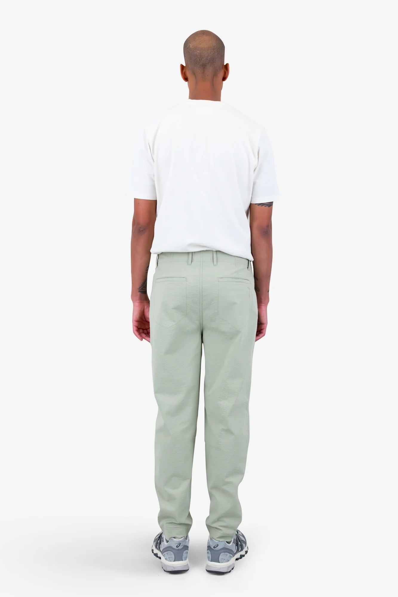 Assembly Trousers - Light Sage Seersucker