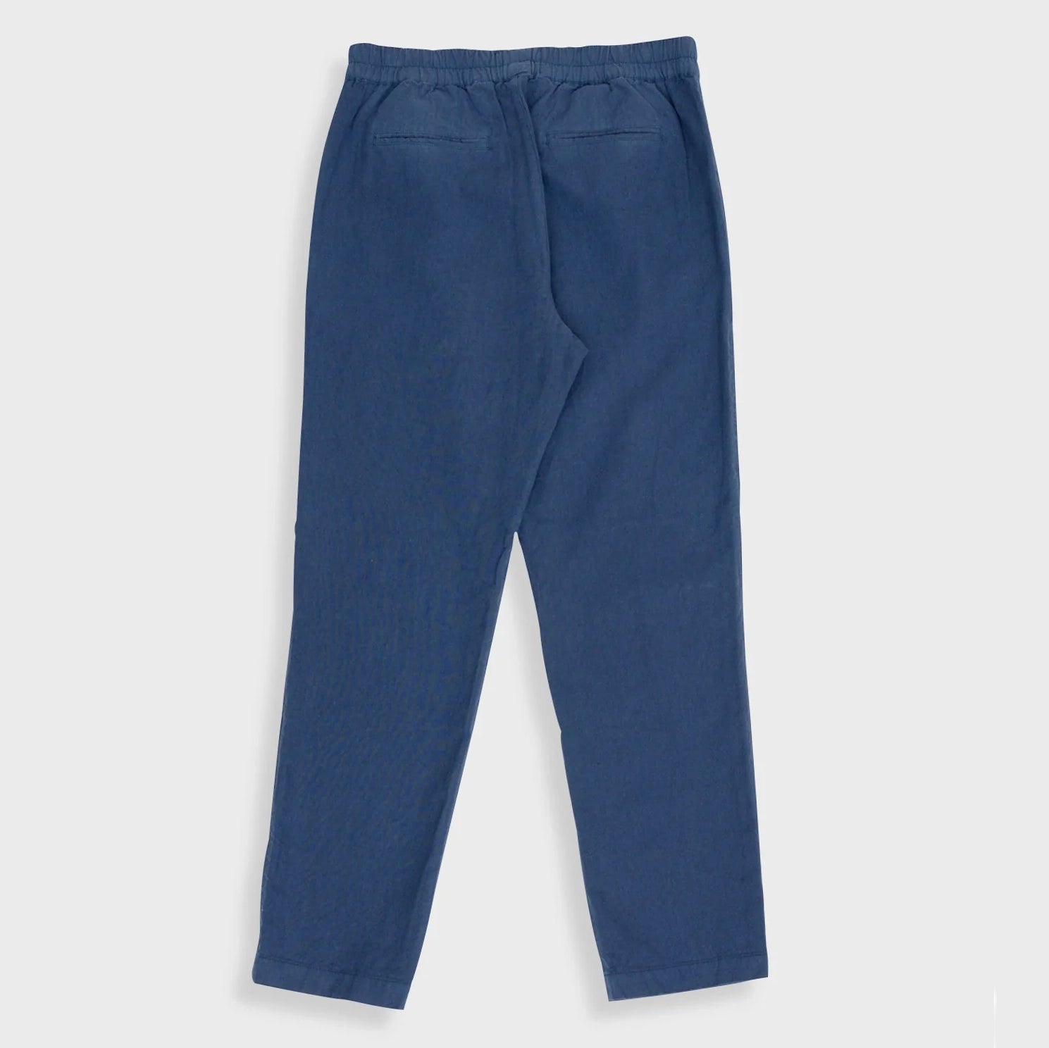 Cotton Linen Trouser - Soft Navy