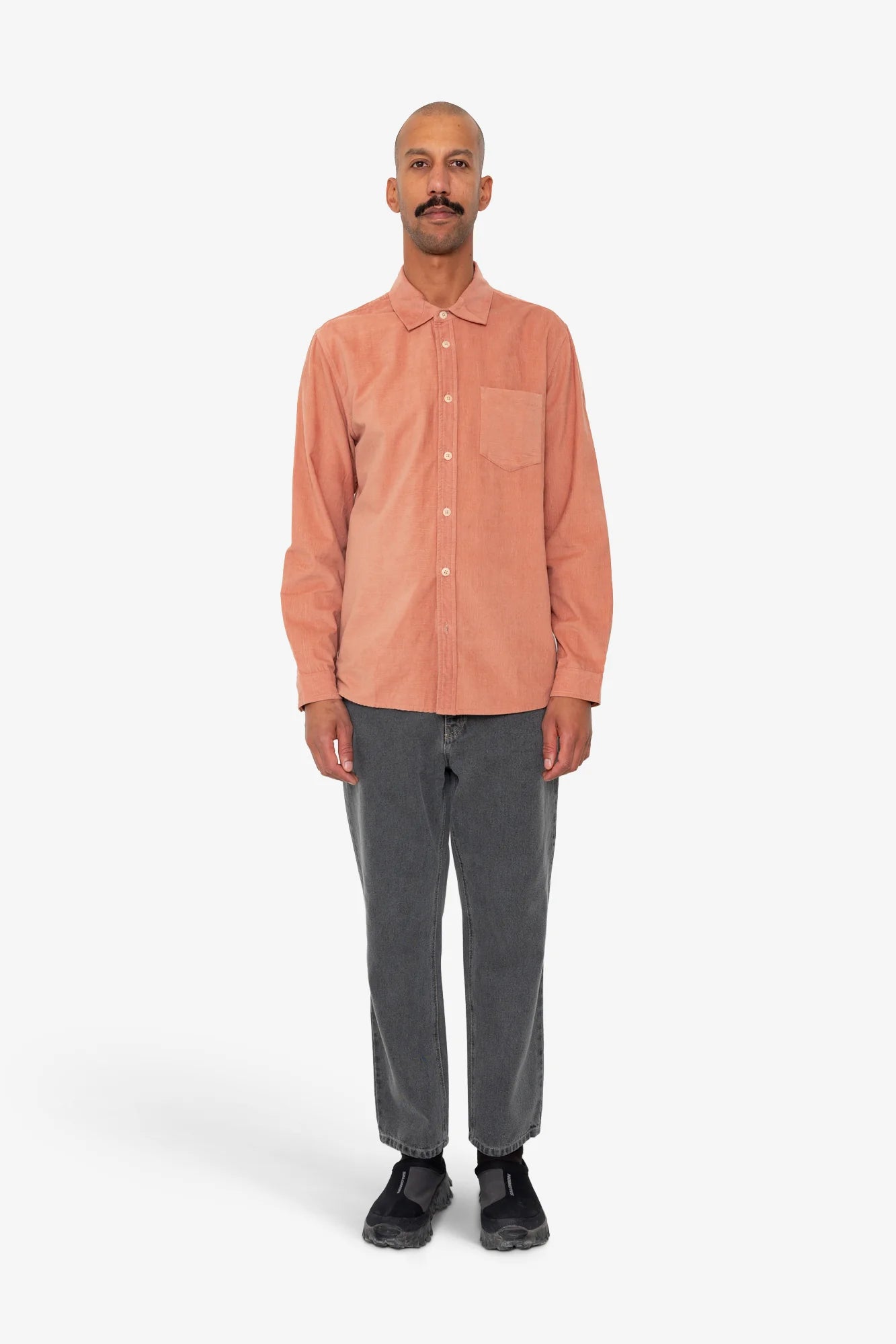 Direction Babycord Shirt - Dusty Pink