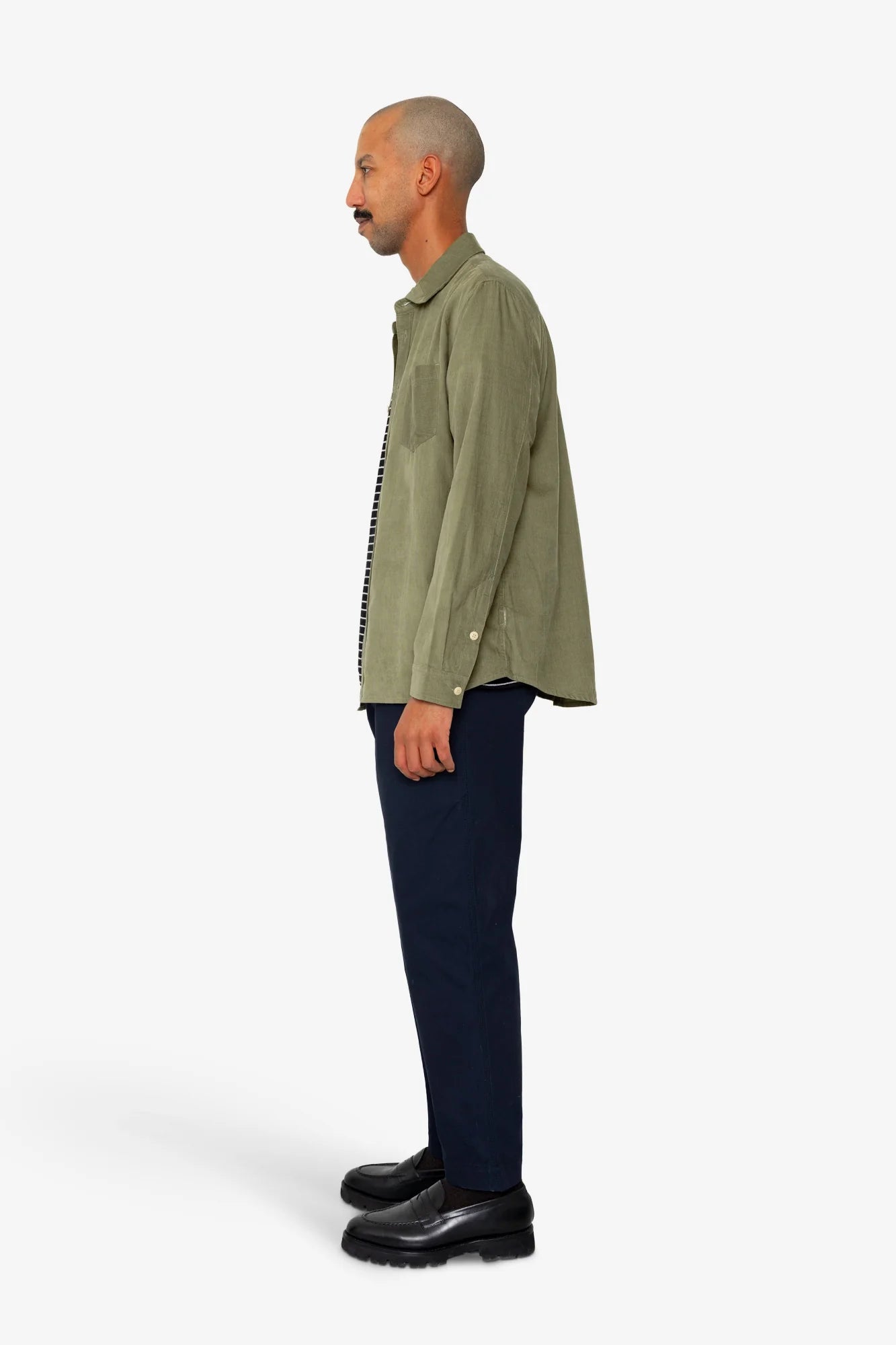 Direction Babycord Shirt - Olive