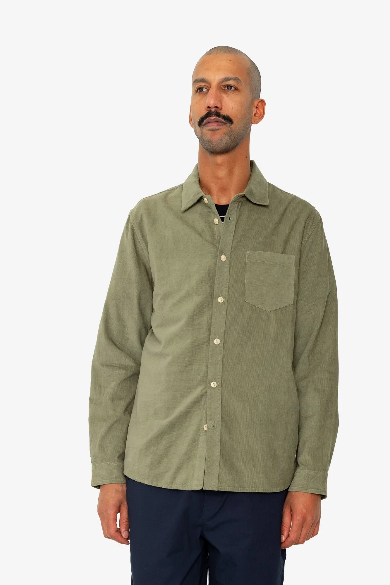 Direction Babycord Shirt - Olive
