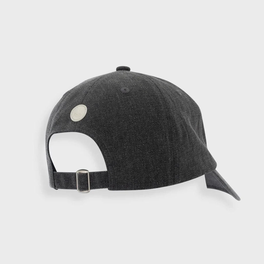 Herringbone Cap - Charcoal