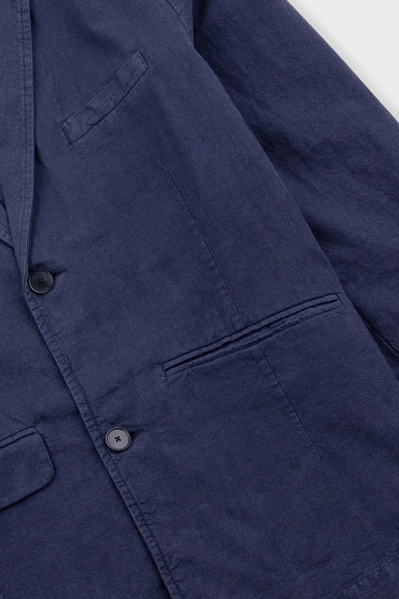 Lunar Blazer - Dark Navy Cotton Linen