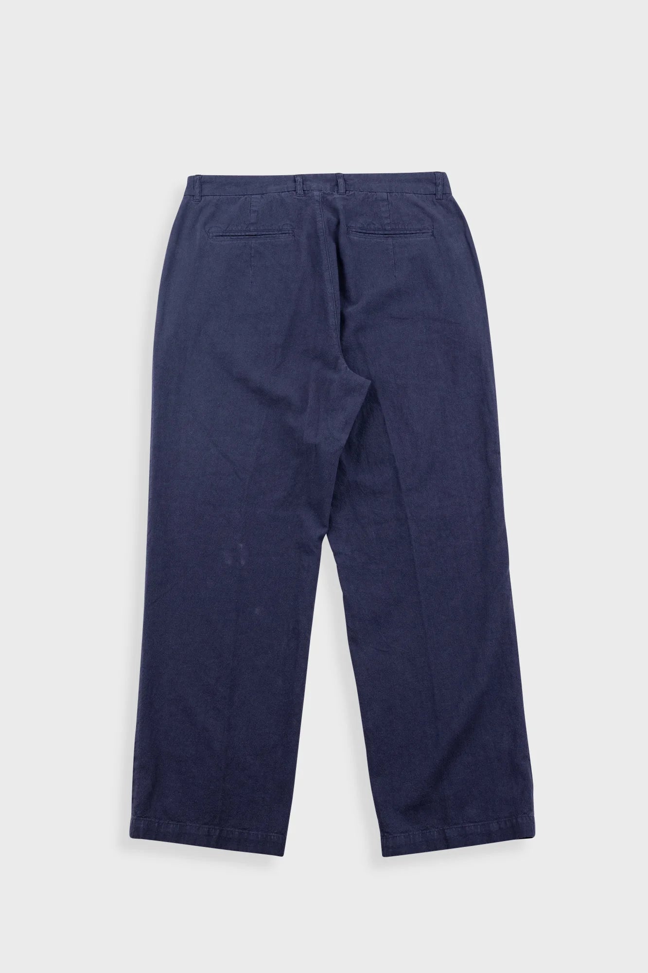 Lunar Suit Trouser - Dark Navy Cotton Linen
