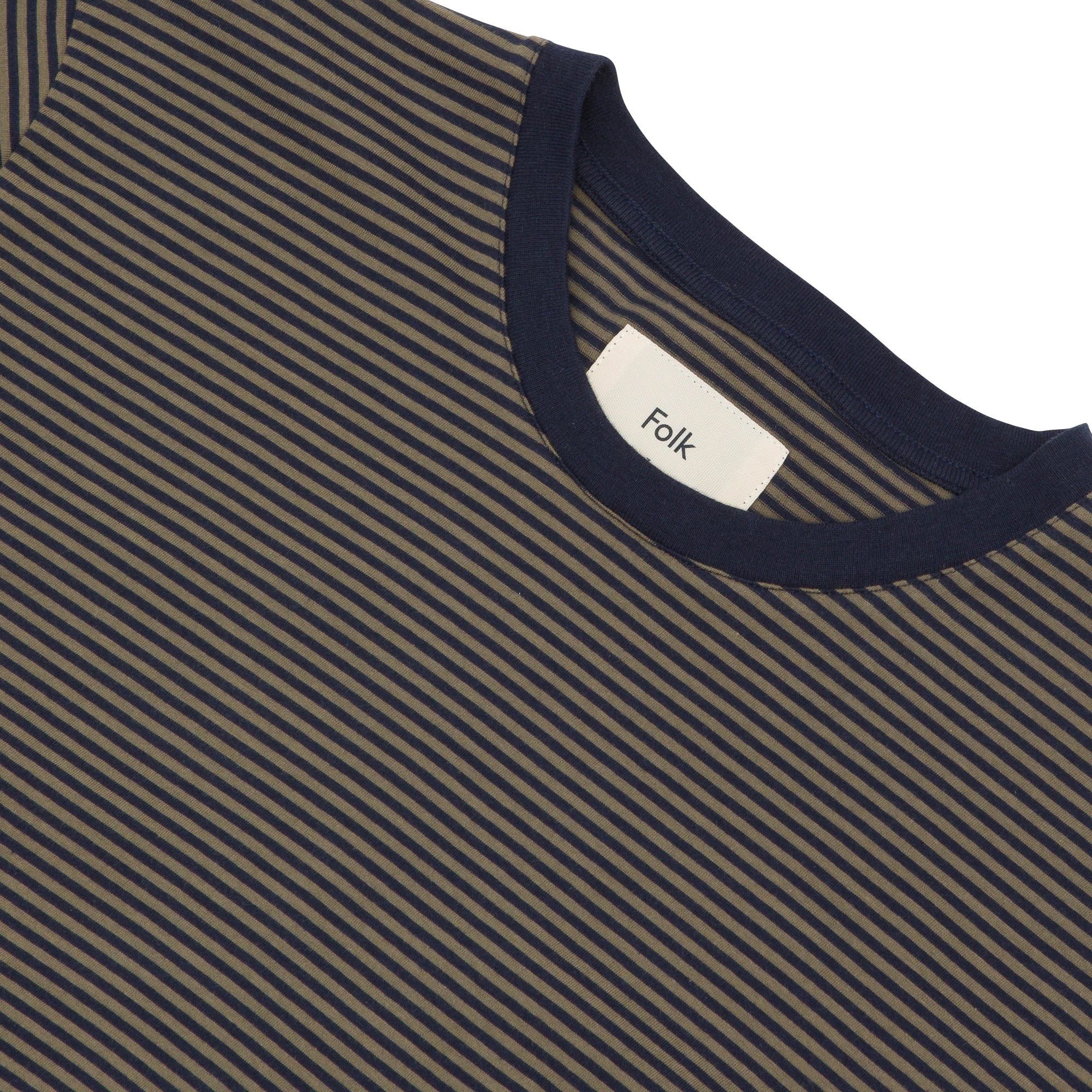 1X1 Stripe Tee - Navy/Sage