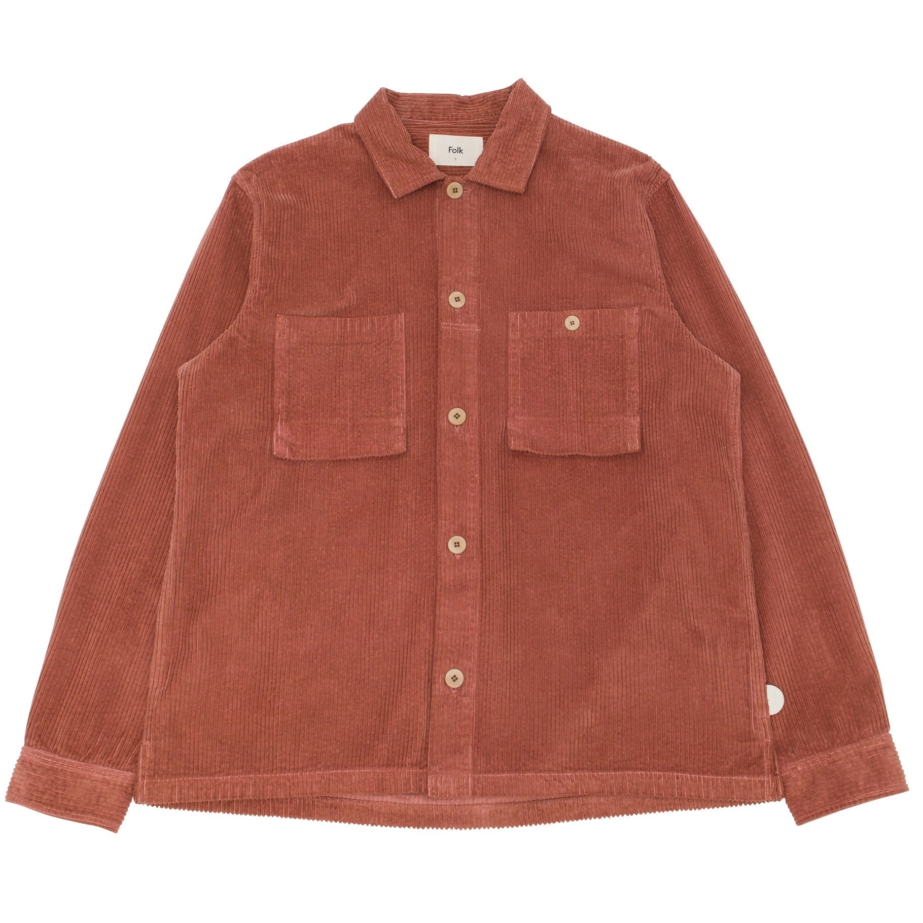 Patch Overshirt - Dark Rust Heavy Cord