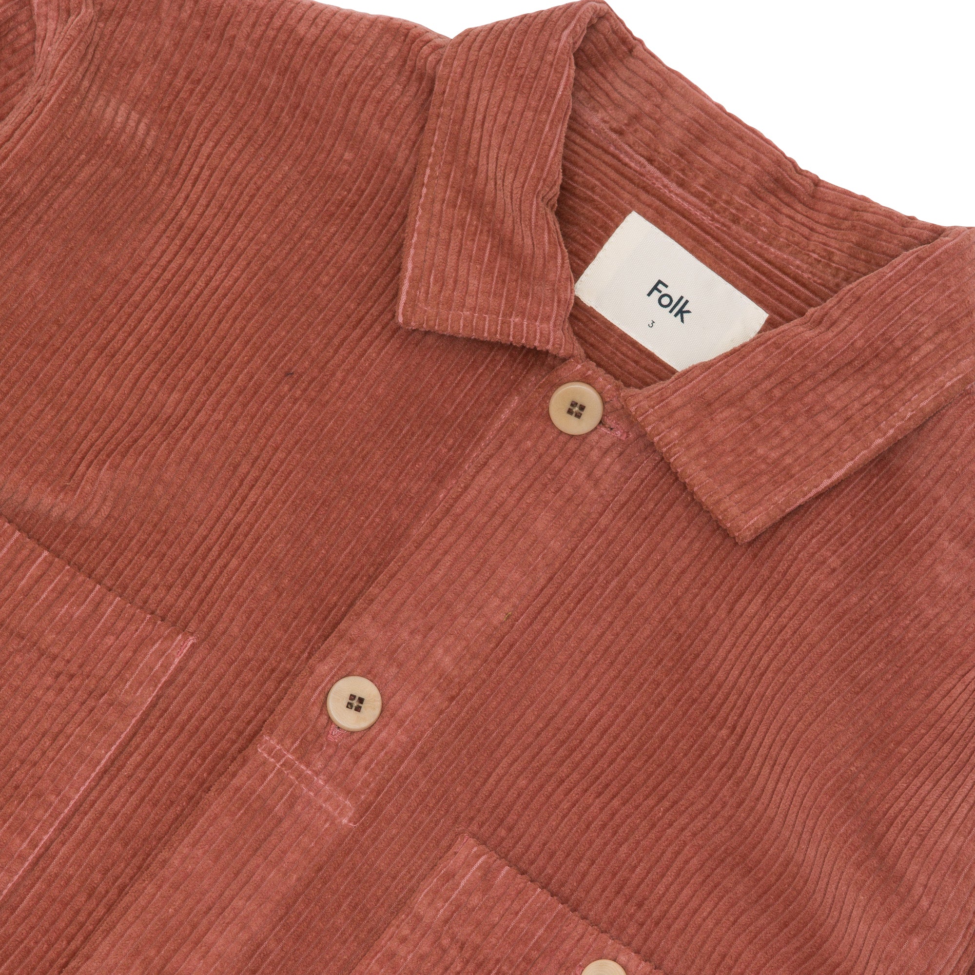 Patch Overshirt - Dark Rust Heavy Cord