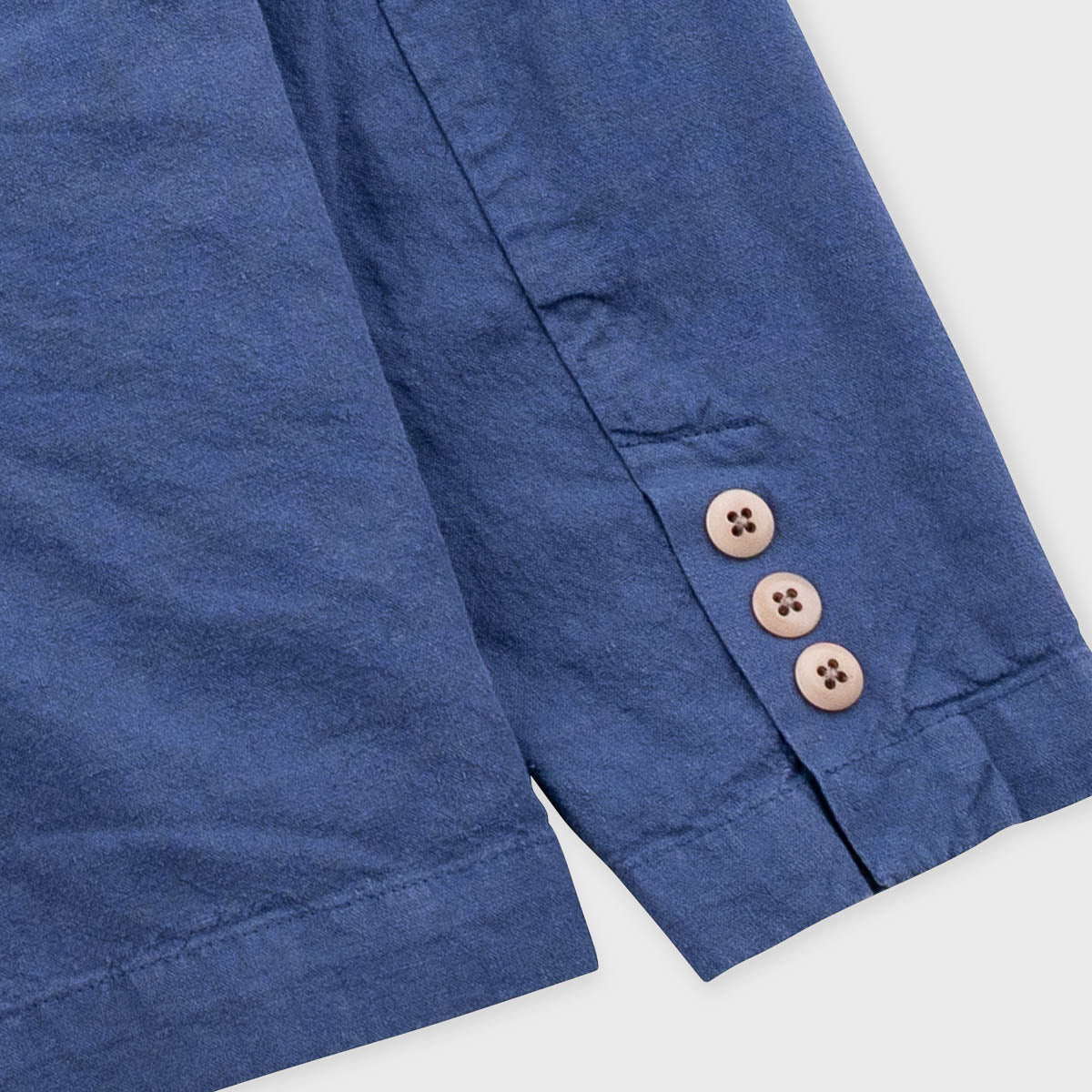 Cotton Linen Blazer - Woad