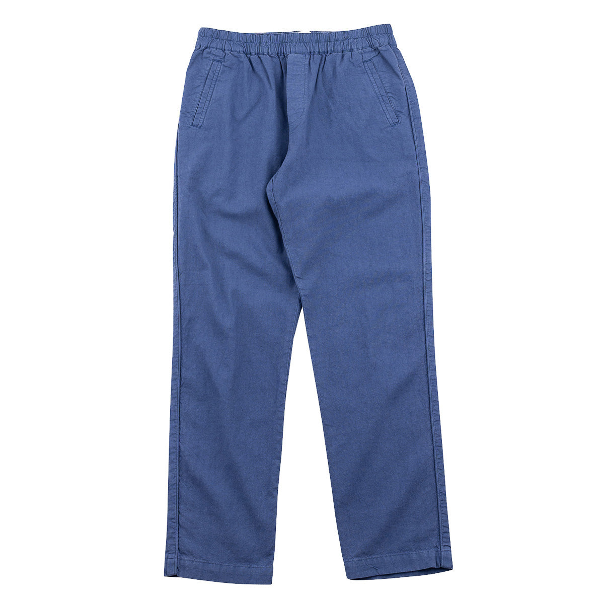 Cotton Linen Trouser - Drawcord Waistband - Woad