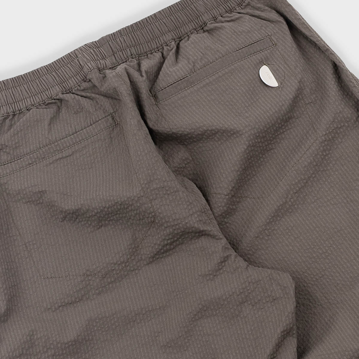 Drawcord Assembly Pant - Dark Olive Seersucker