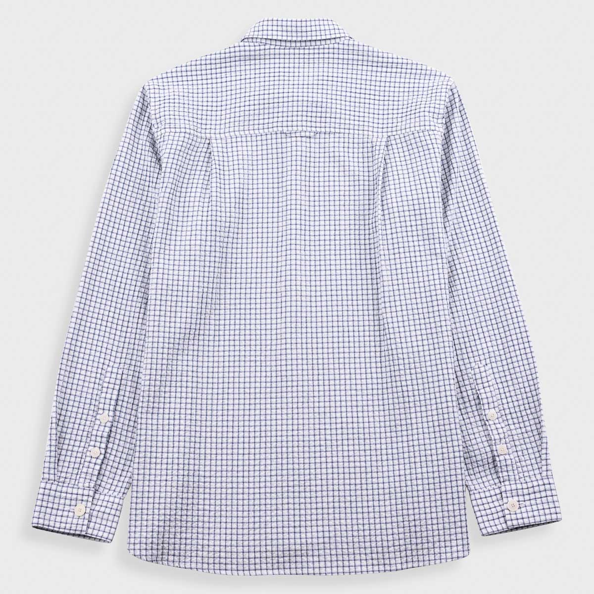 Easy Fit Shirt - Soft Blue Mini Check