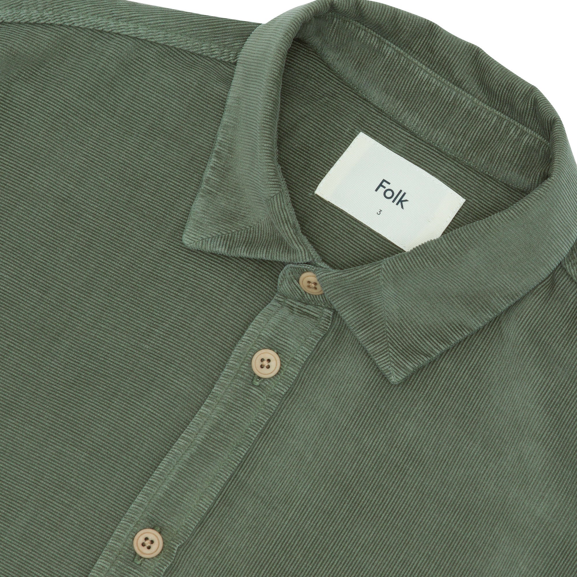 Direction Babycord Shirt - Olive