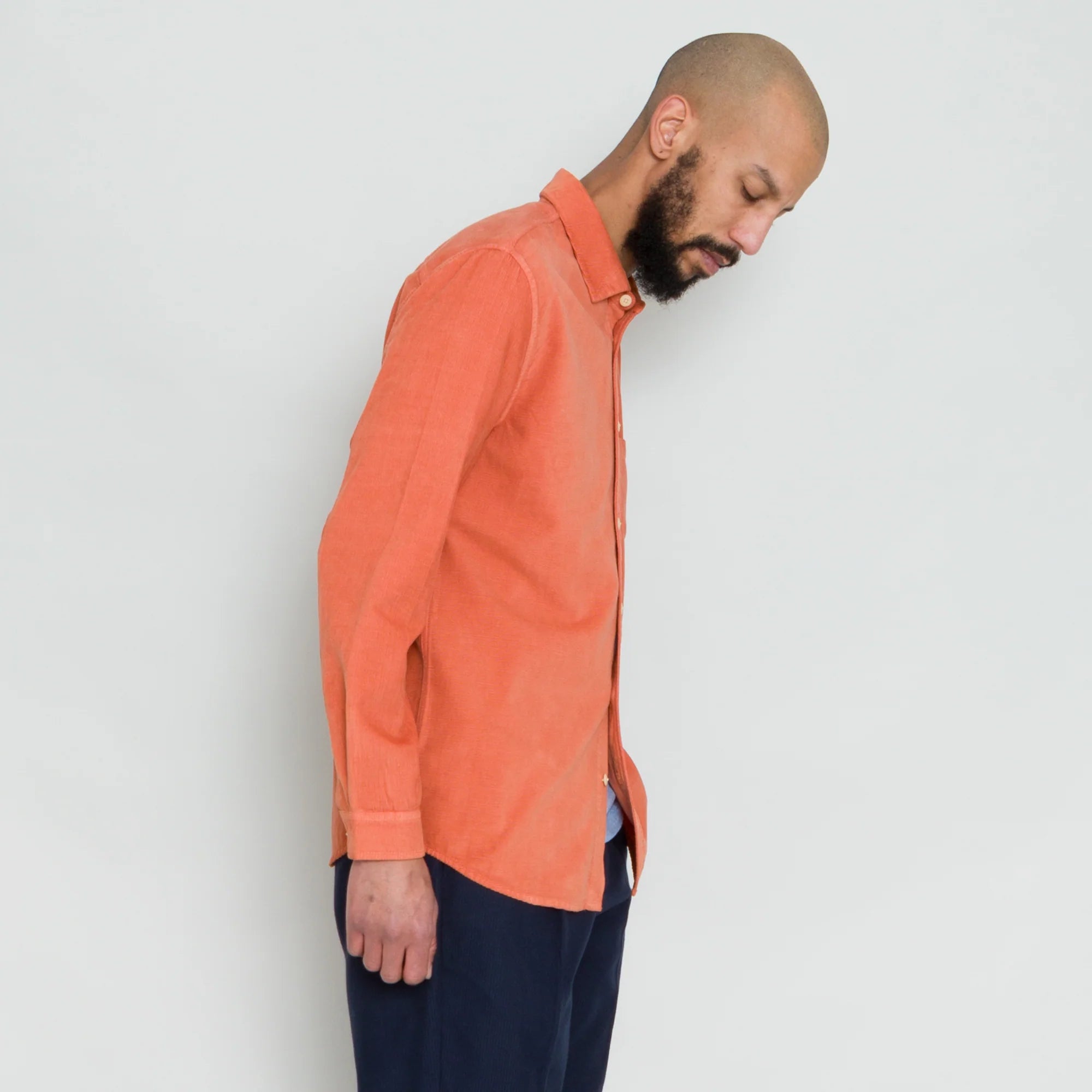 Direction Babycord Shirt - Rust