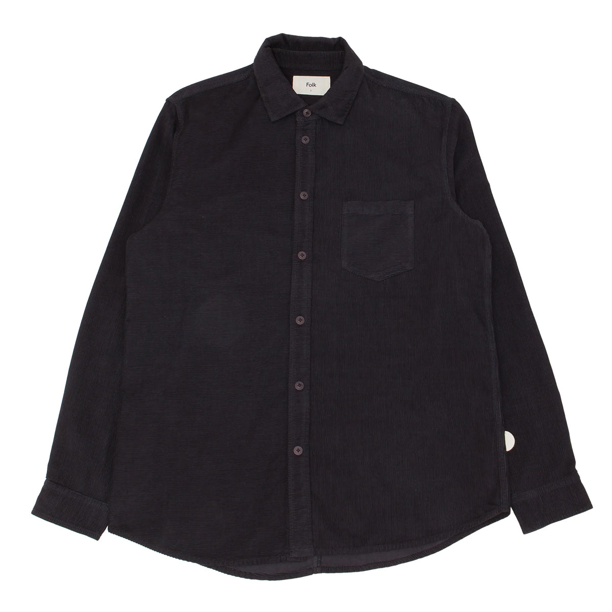 Direction Babycord Shirt - Soft Black