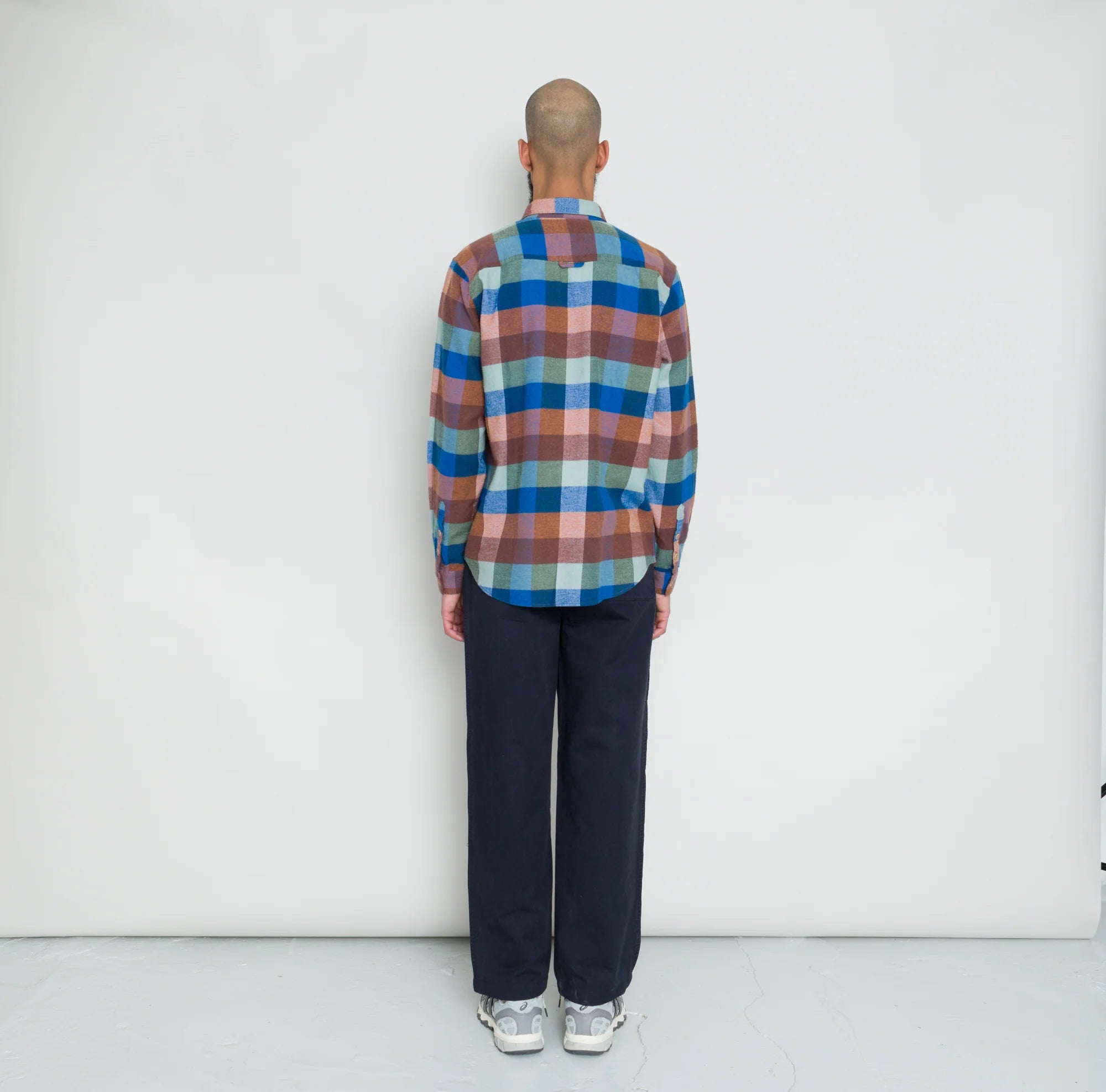 Relaxed Fit Shirt - Rust Navy Mix