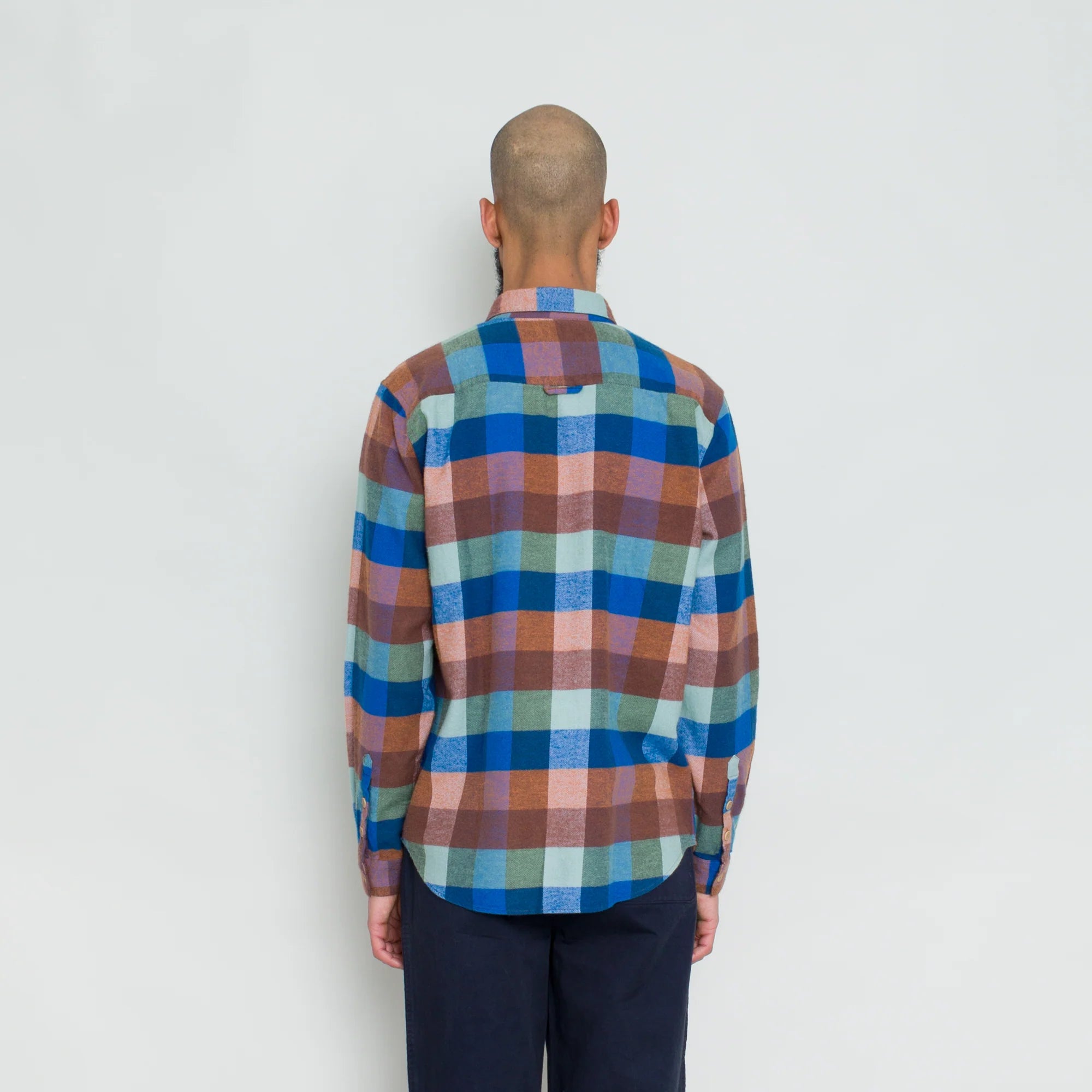 Relaxed Fit Shirt - Rust Navy Mix