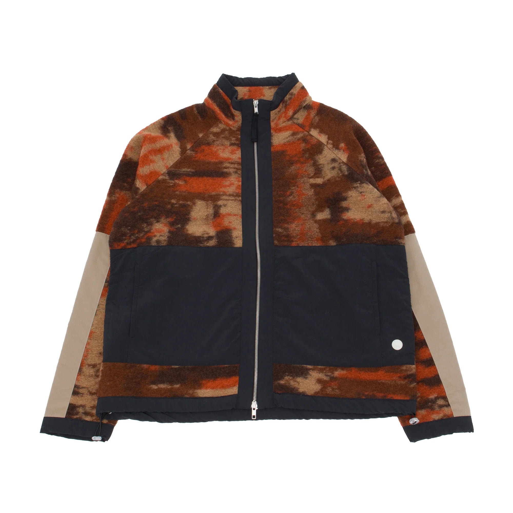 Signal Fleece Jacket - Rust Multi Jacquard