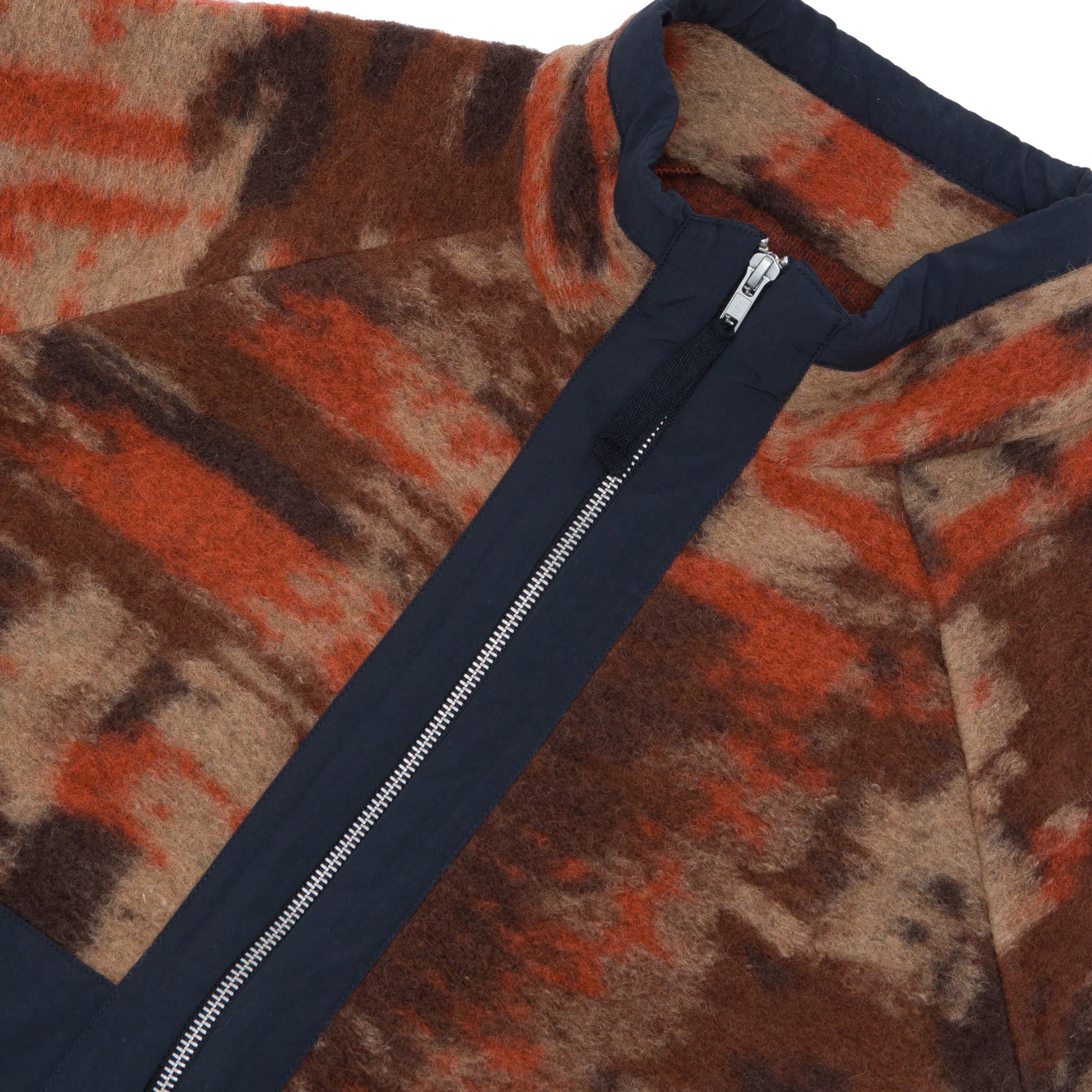 Signal Fleece Jacket - Rust Multi Jacquard