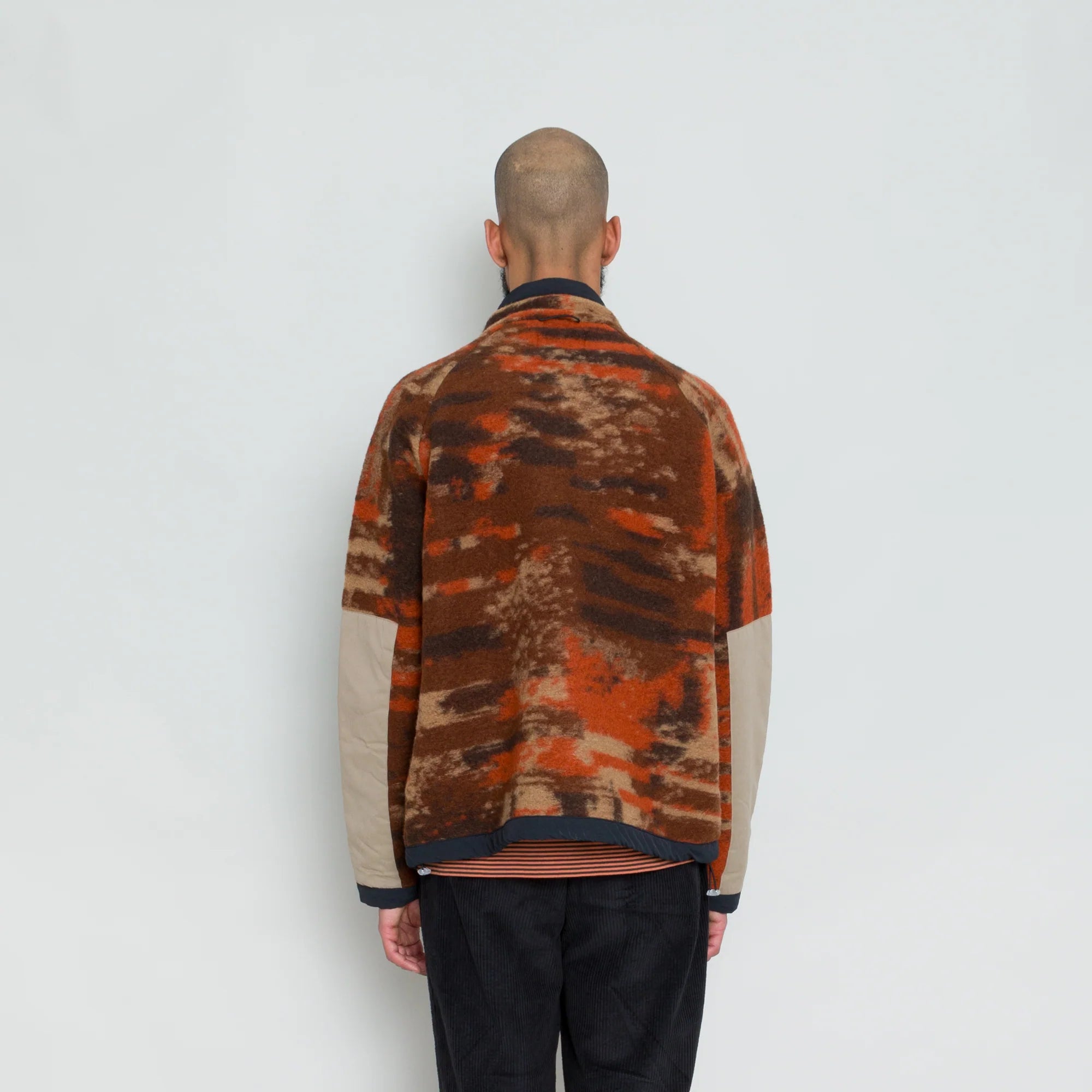 Signal Fleece Jacket - Rust Multi Jacquard