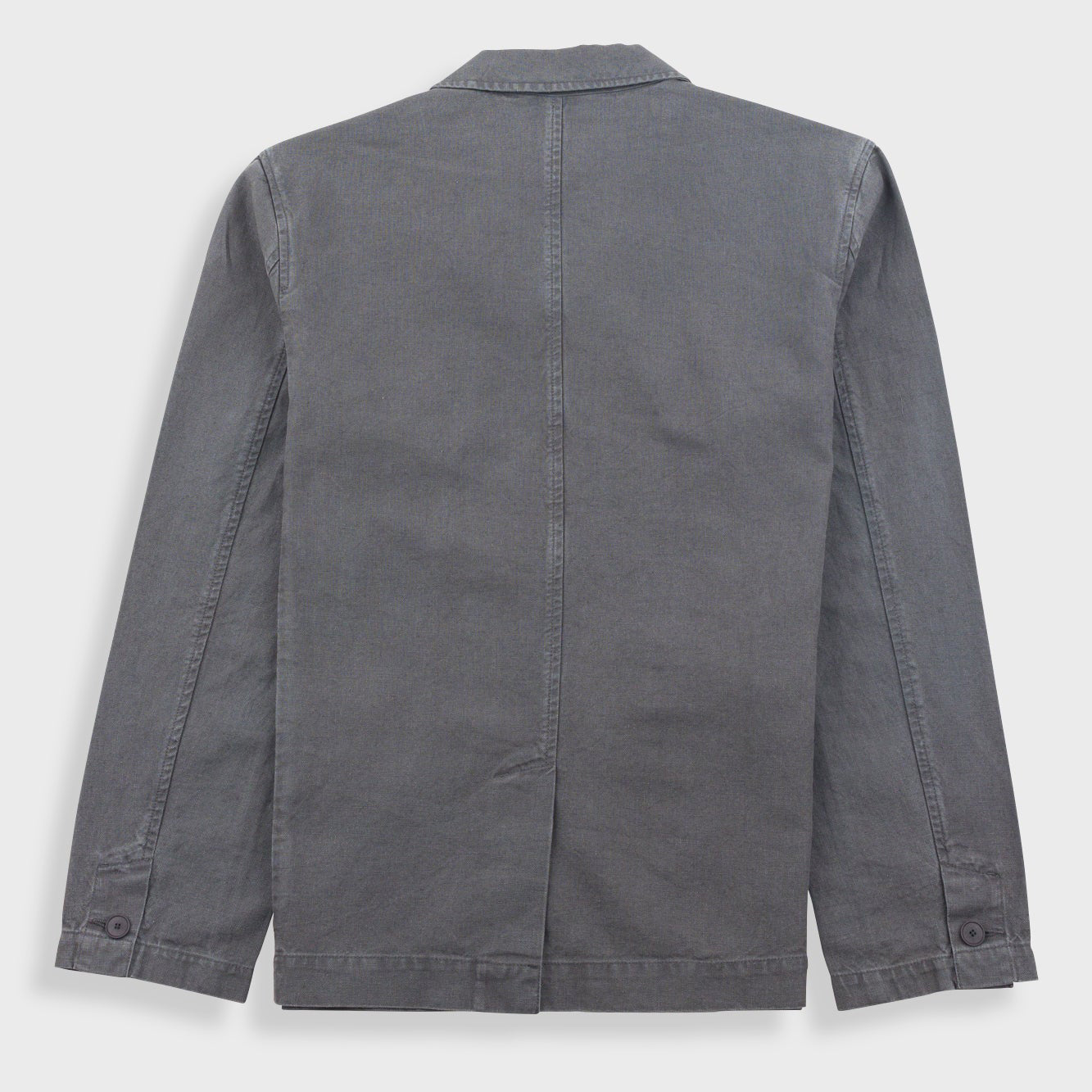 Wide Fit Blazer - Charcoal Hemp Canvas