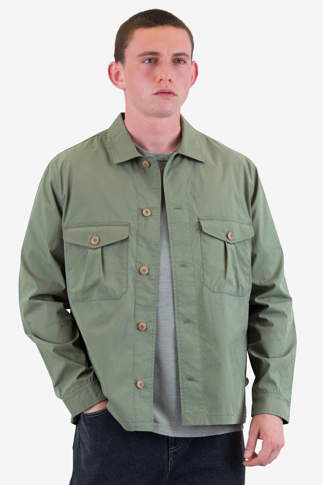 Revere Overshirt - Dark Sage