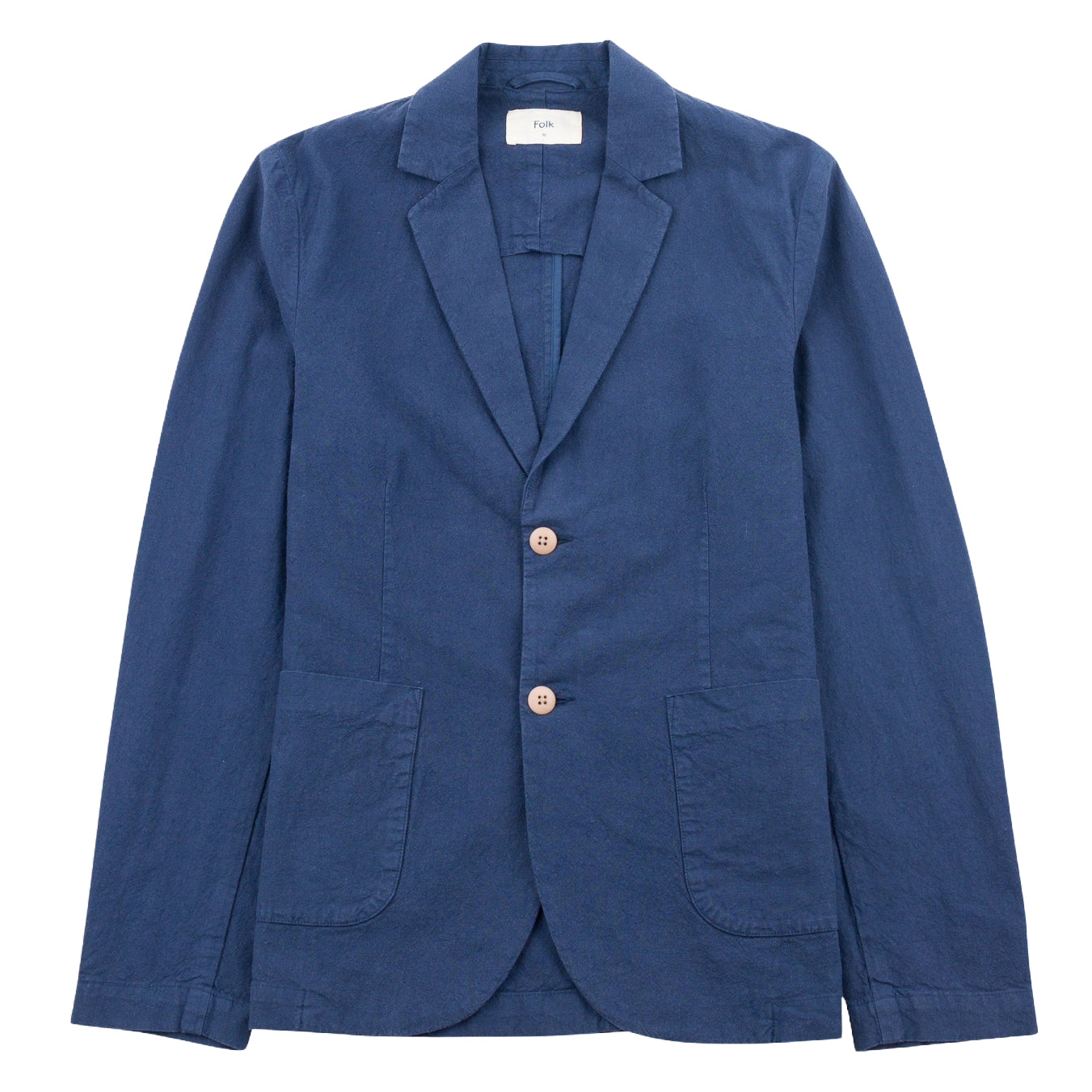 Cotton Linen Blazer - Soft Navy