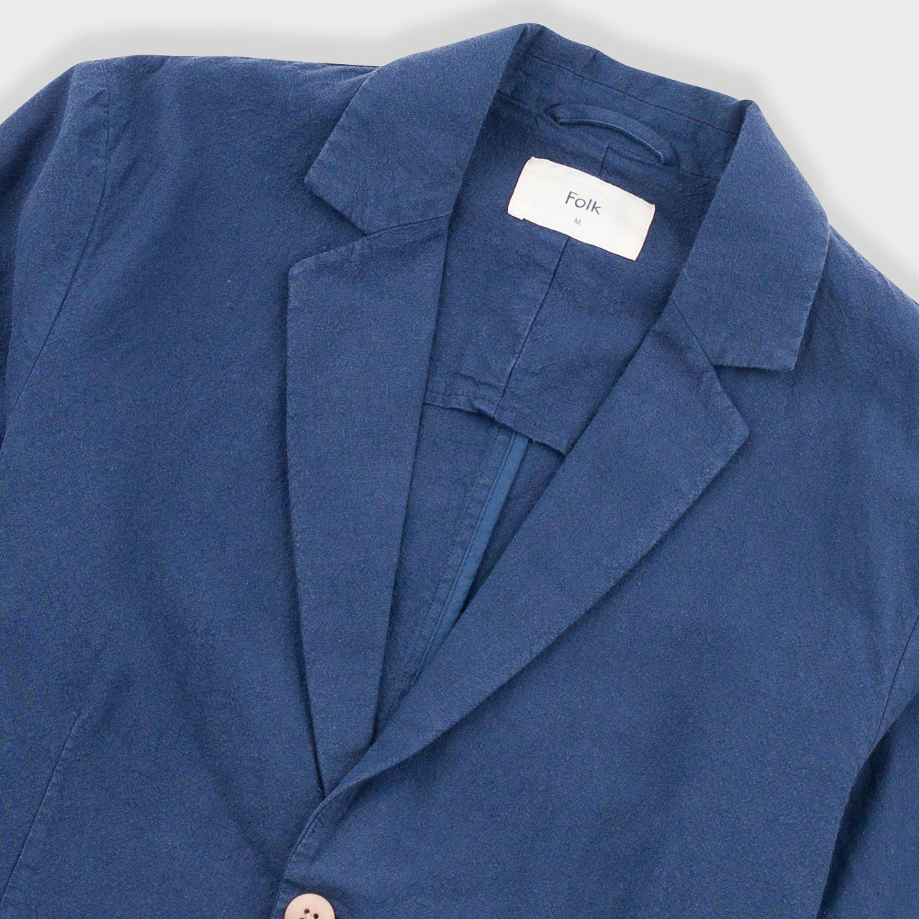 Cotton Linen Blazer - Soft Navy