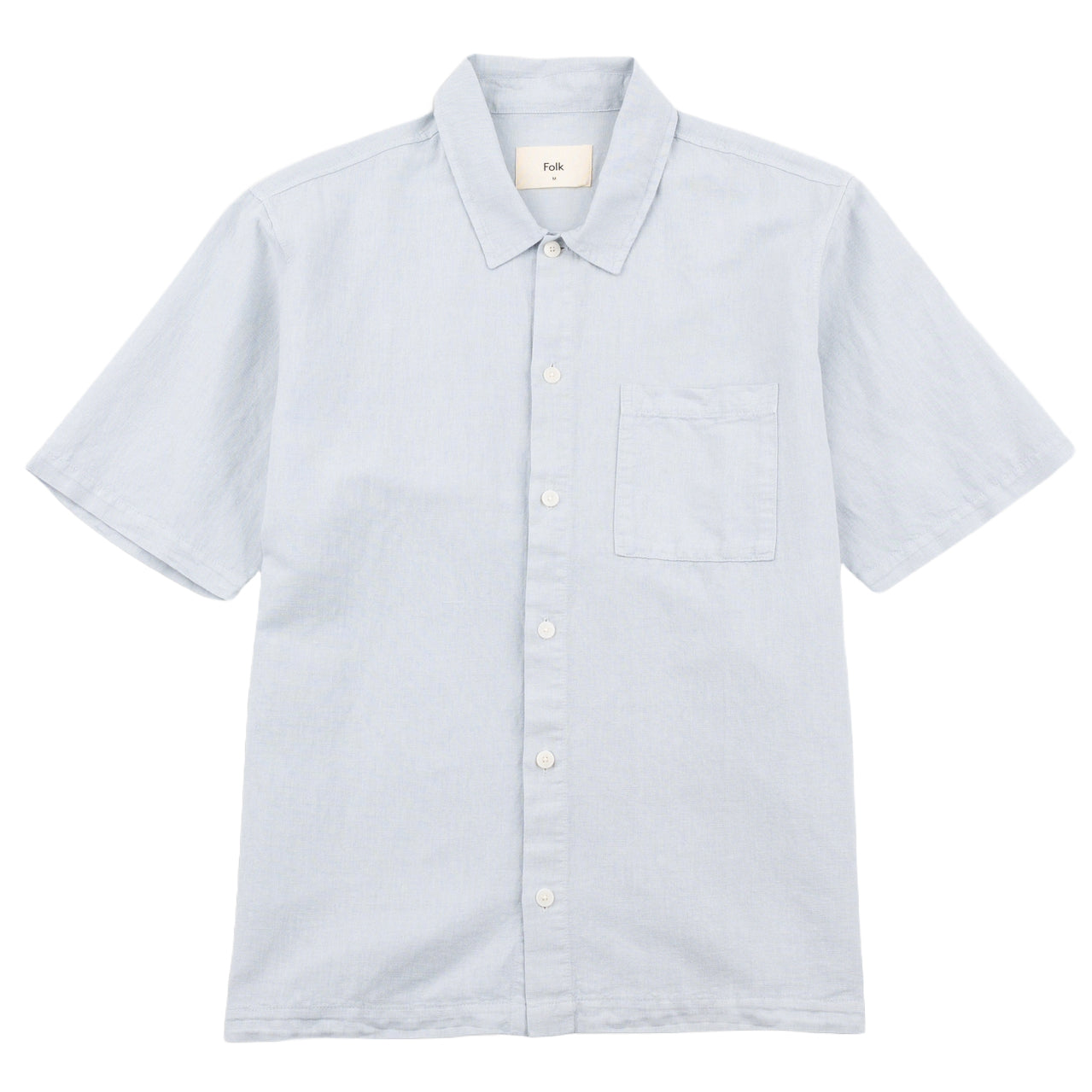 Gabe Shirt - Mineral Blue Linen Mix