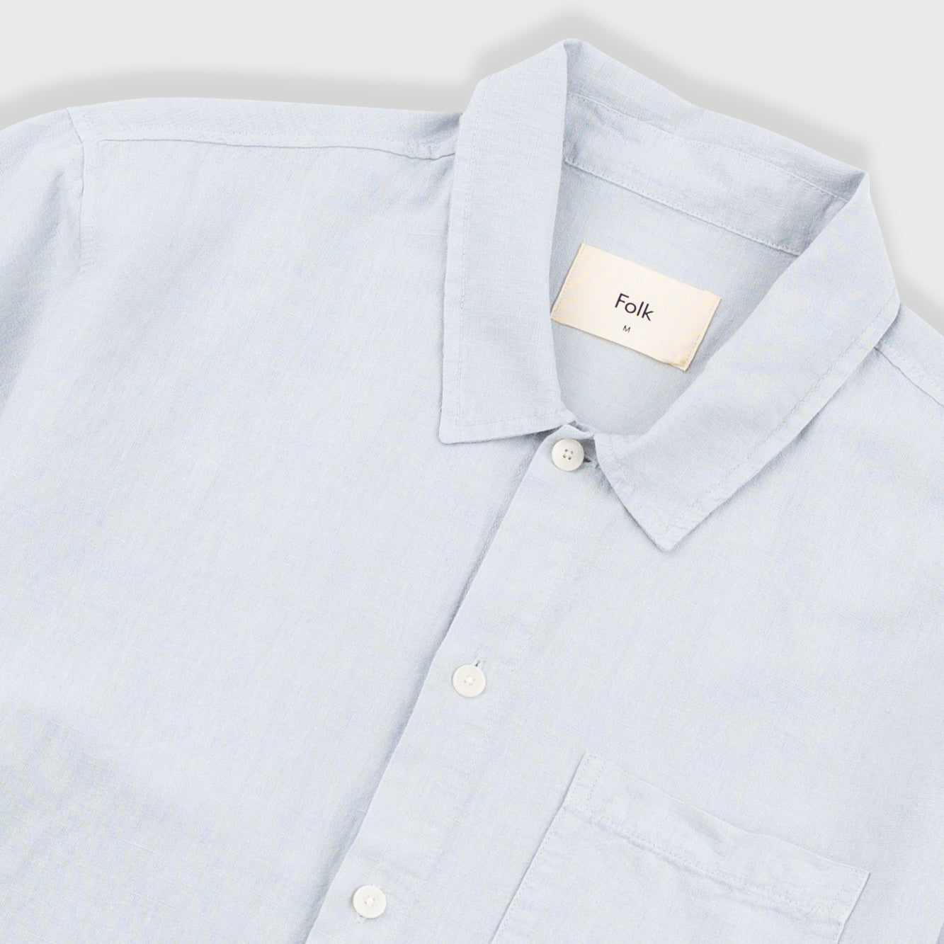 Gabe Shirt - Mineral Blue Linen Mix