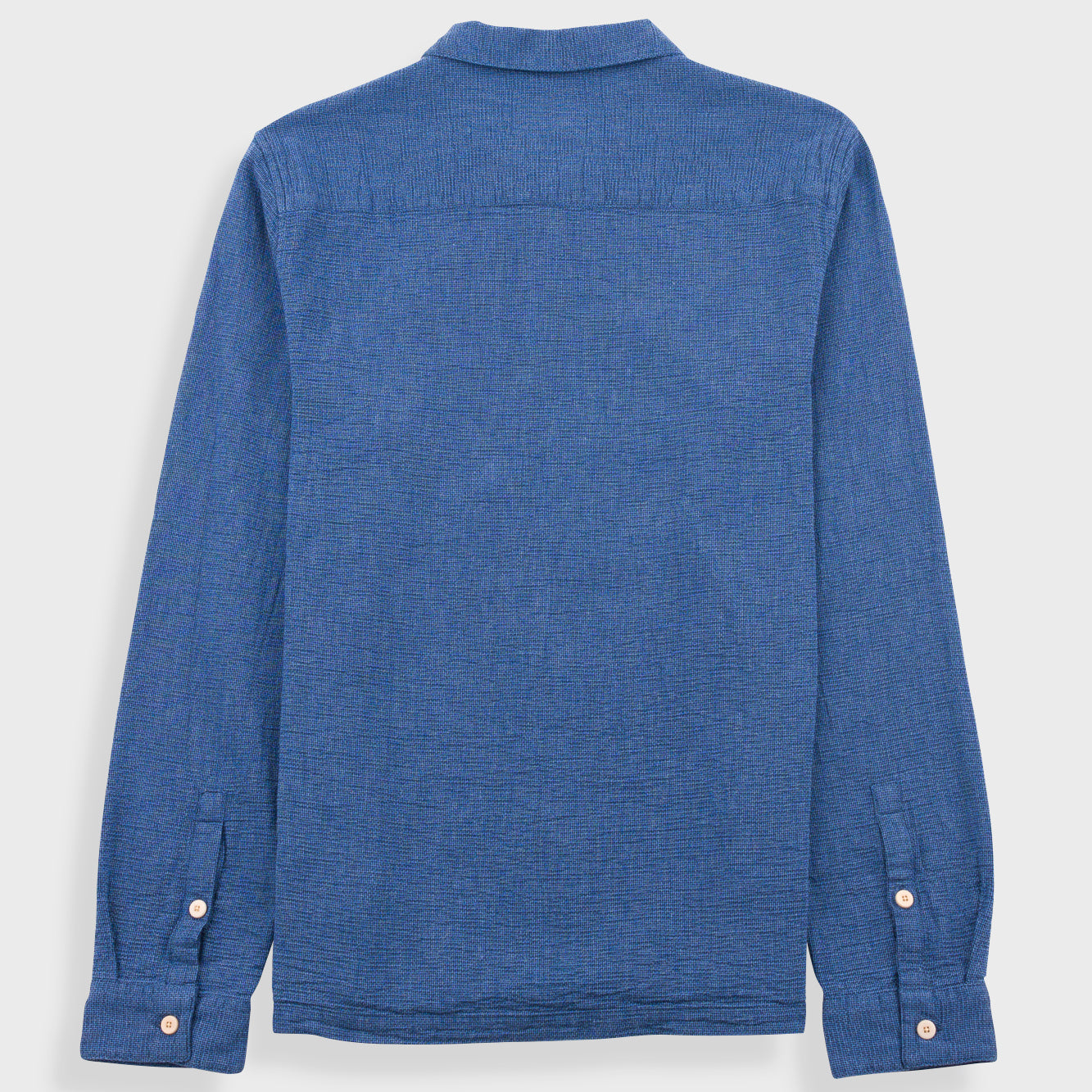 Patch Shirt - Indigo Basketweave