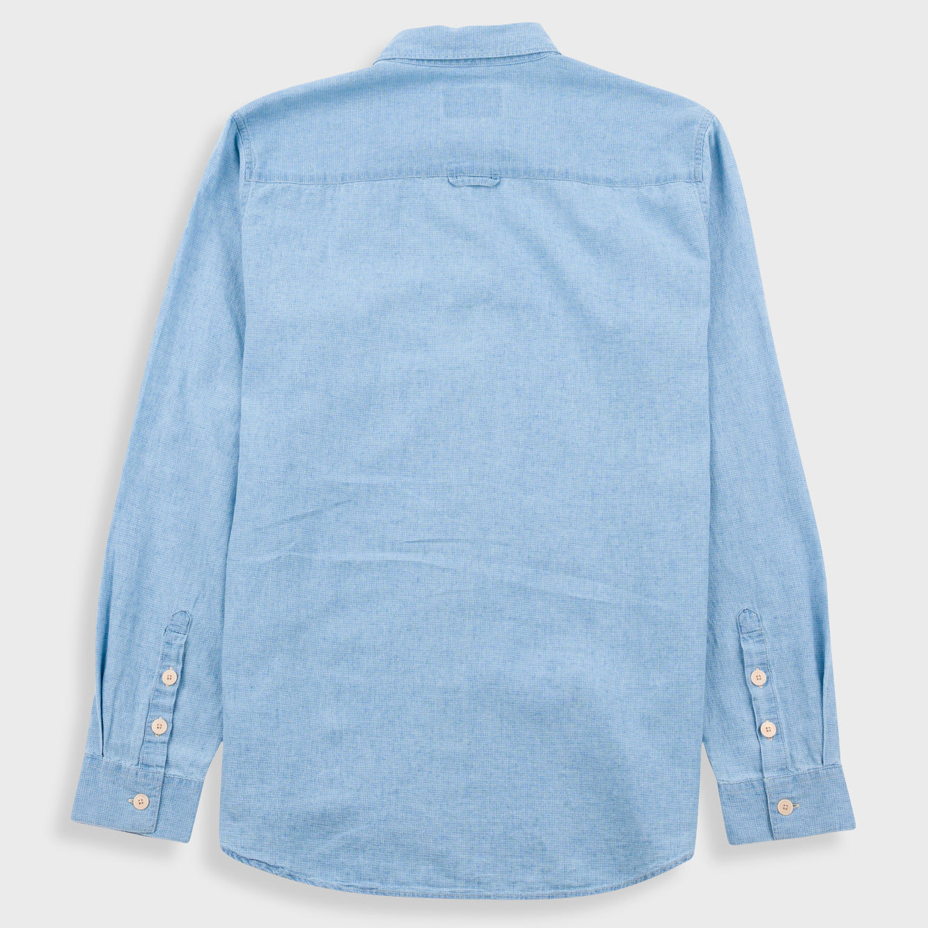 Relaxed Fit Shirt - Indigo Microcheck