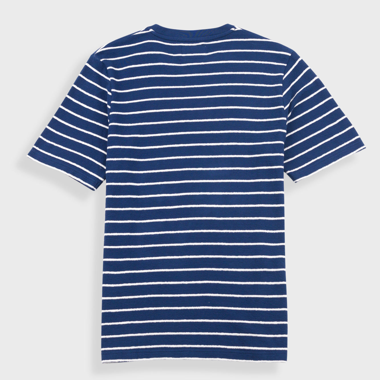 Textured Stripe Tee - Soft Blue/Ecru