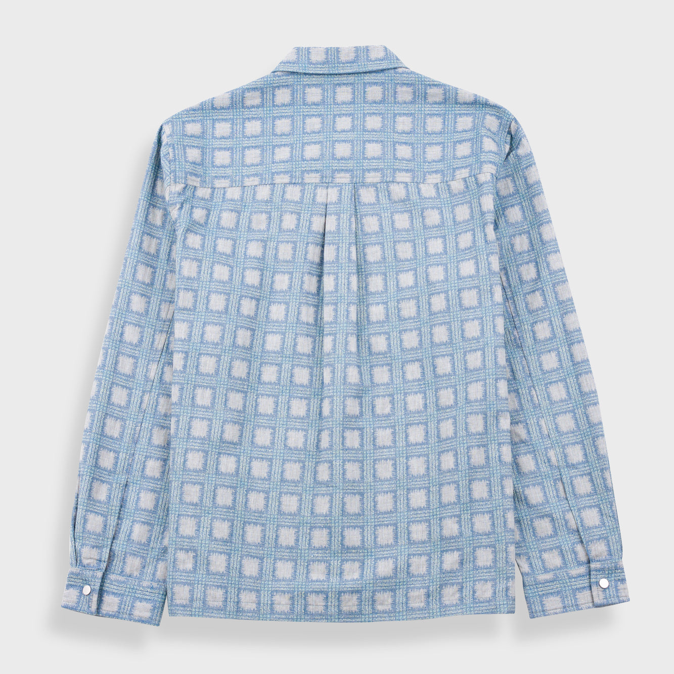 Patch Overshirt - Blue Tile Tapestry