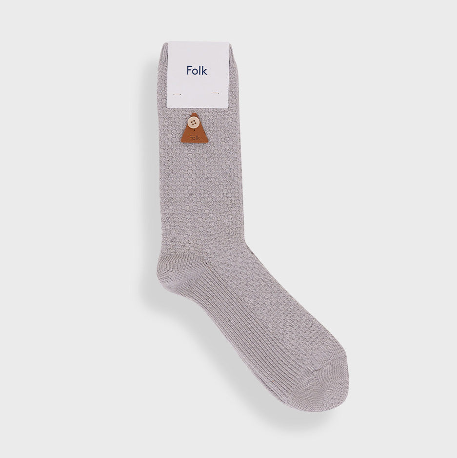 Waffle Socks - Silver