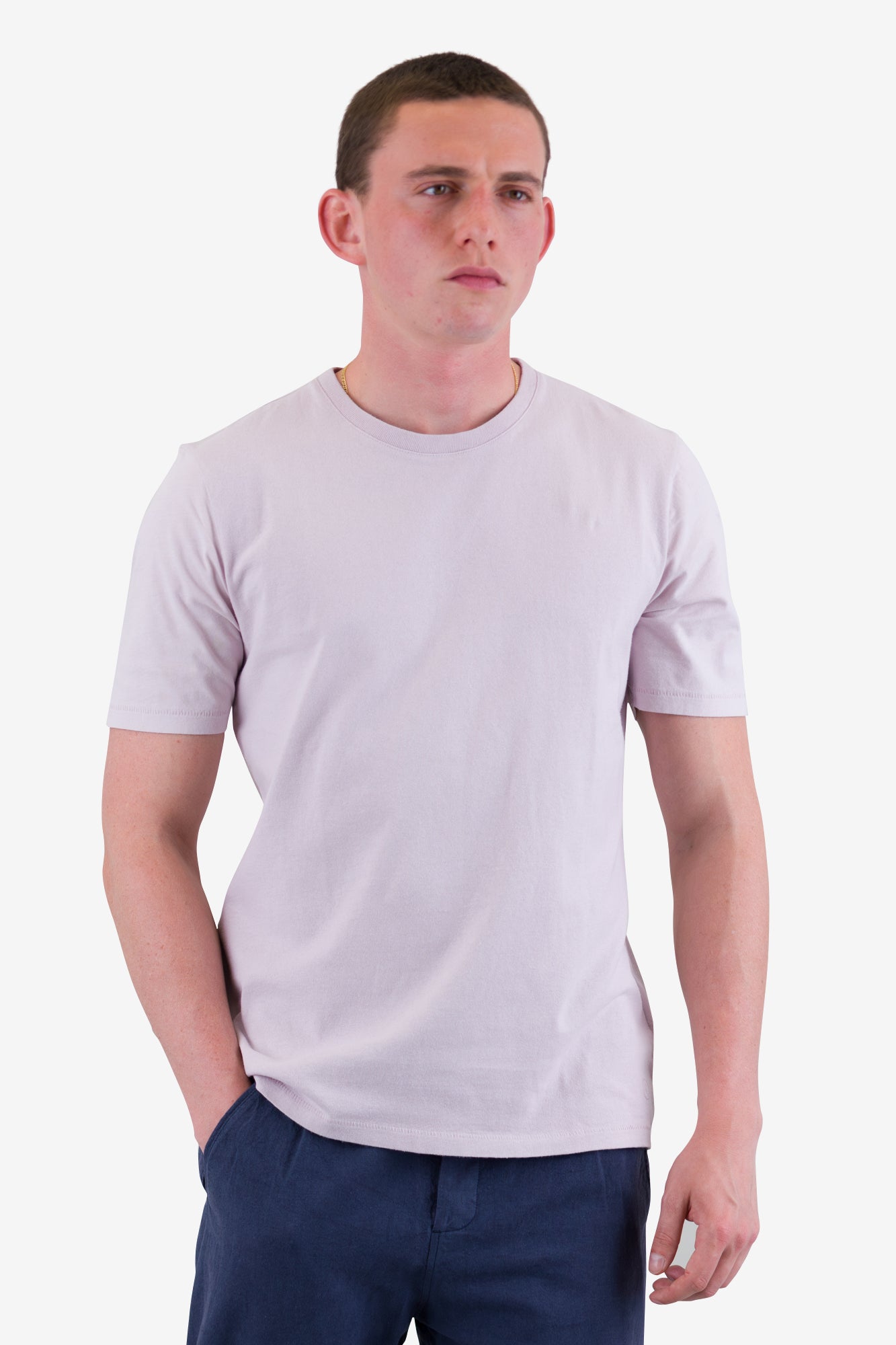 Relaxed Nep Tee - Mineral Blue