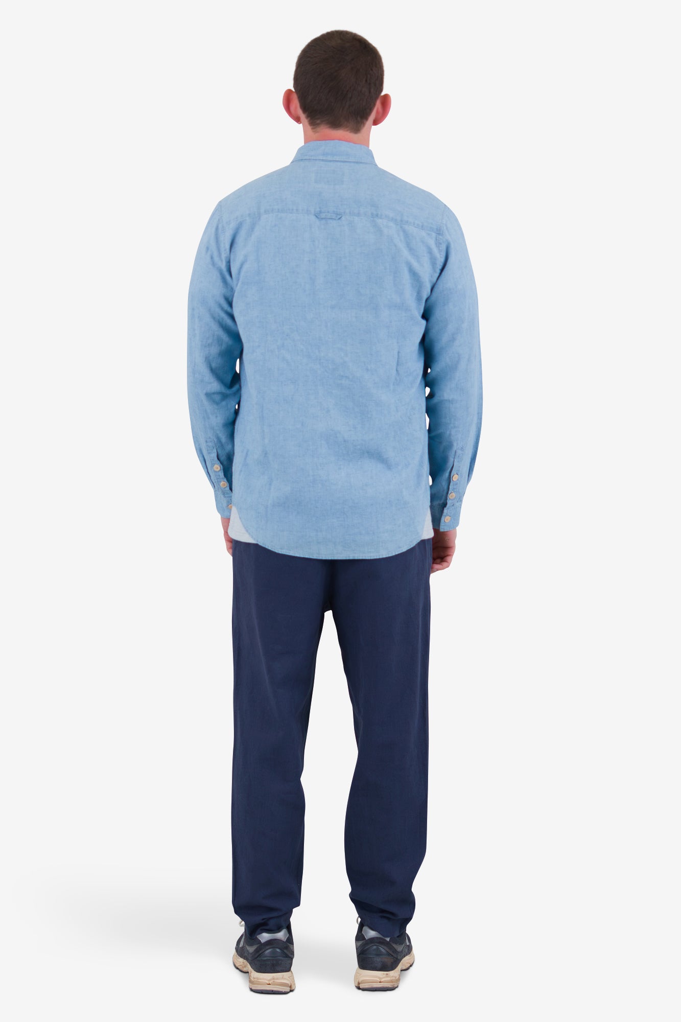 Relaxed Fit Shirt - Indigo Microcheck