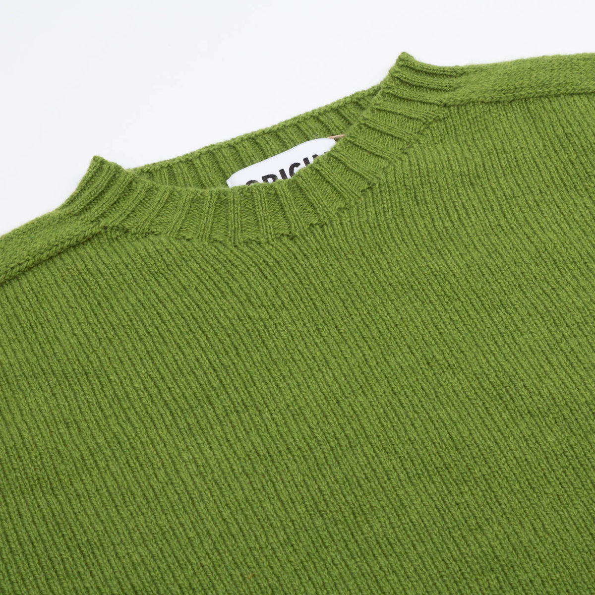Seamless Crew Lambswool Jumper - Picholine