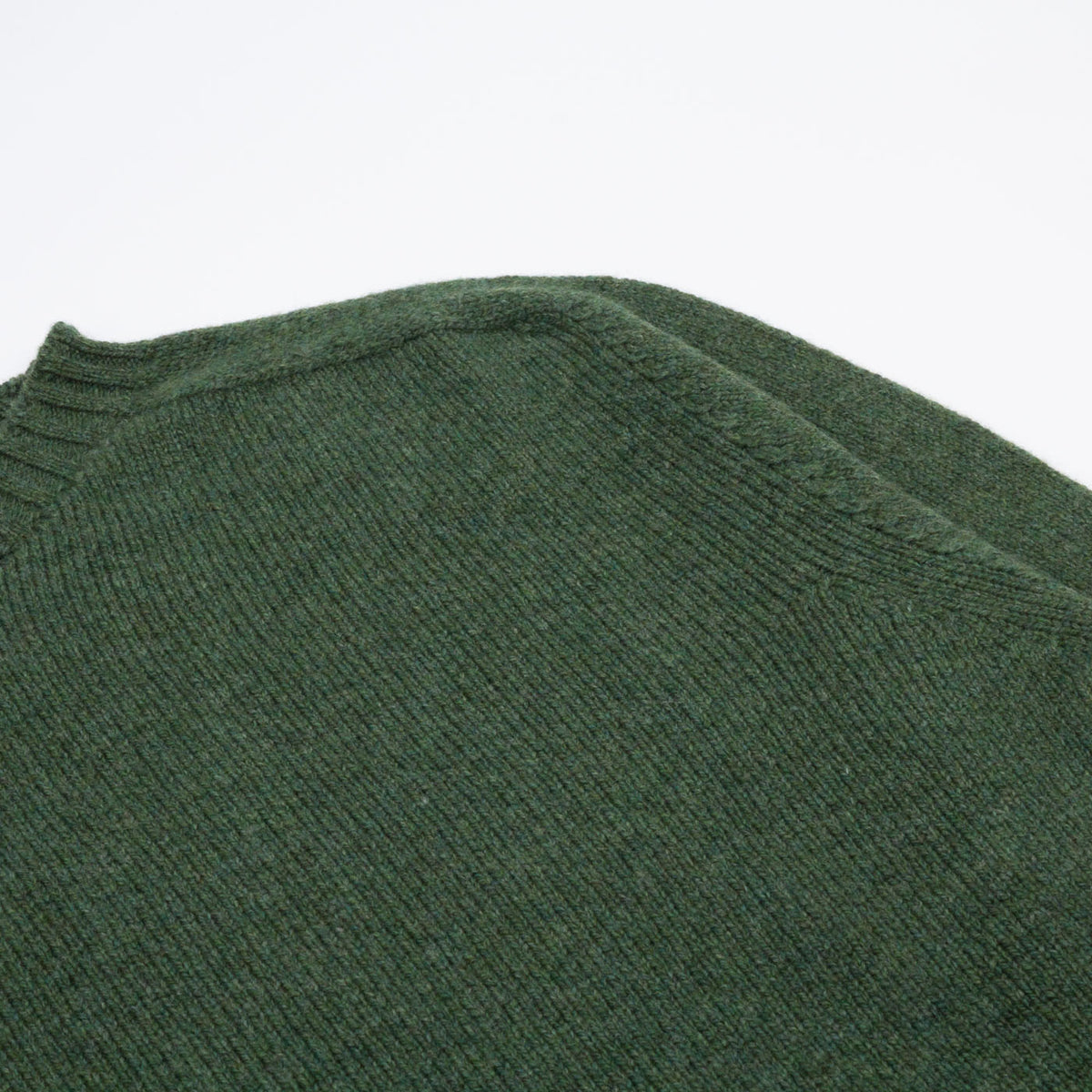 Seamless Crew Lambswool Jumper - Serpentine