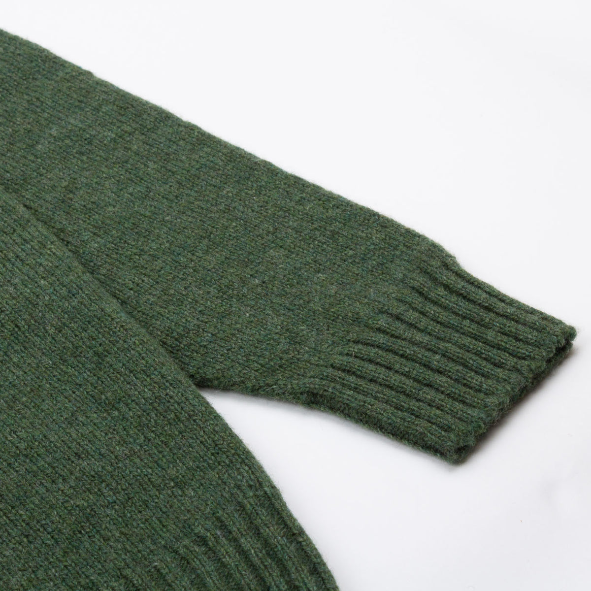 Seamless Crew Lambswool Jumper - Serpentine