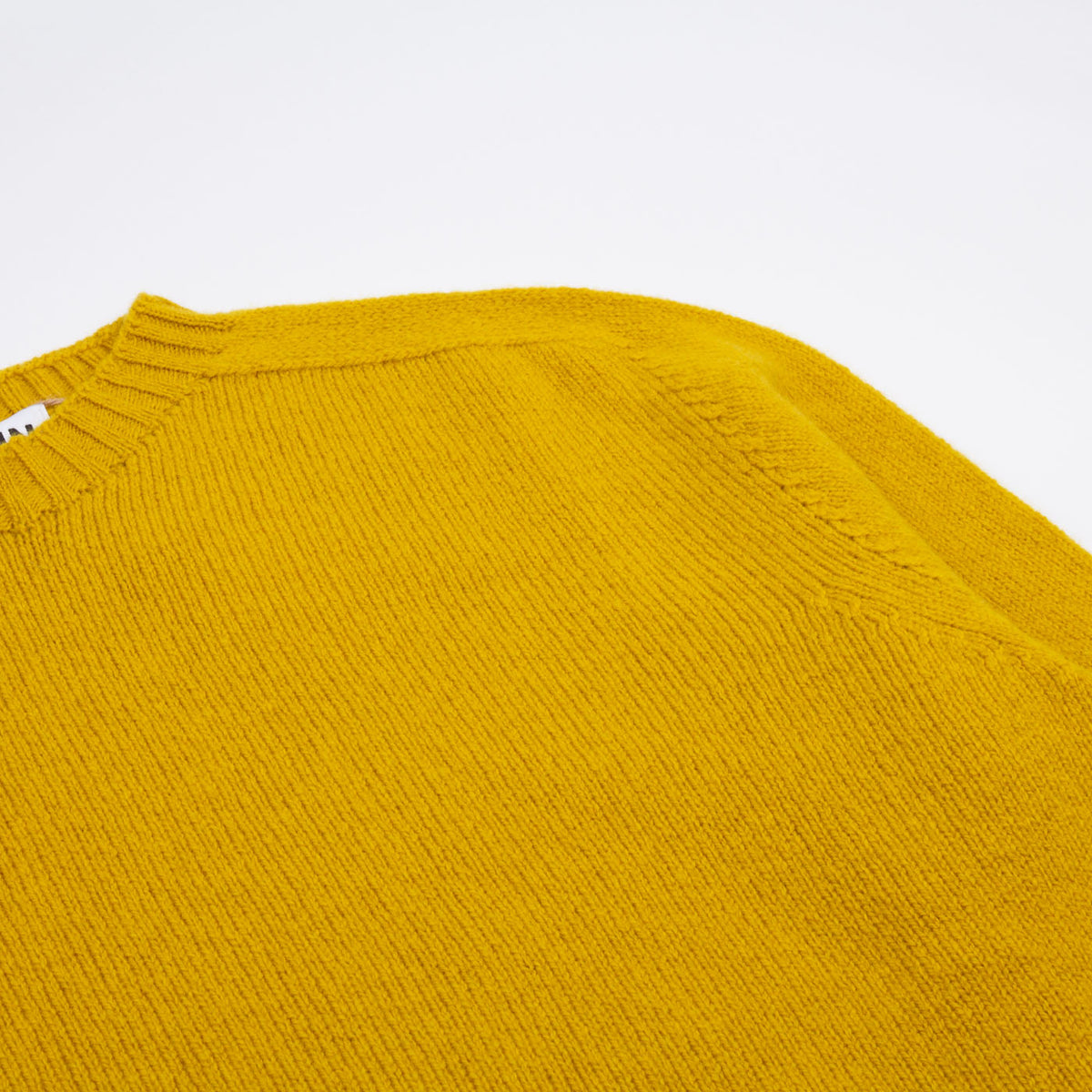 Seamless Crew Lambswool Jumper - Turmeric