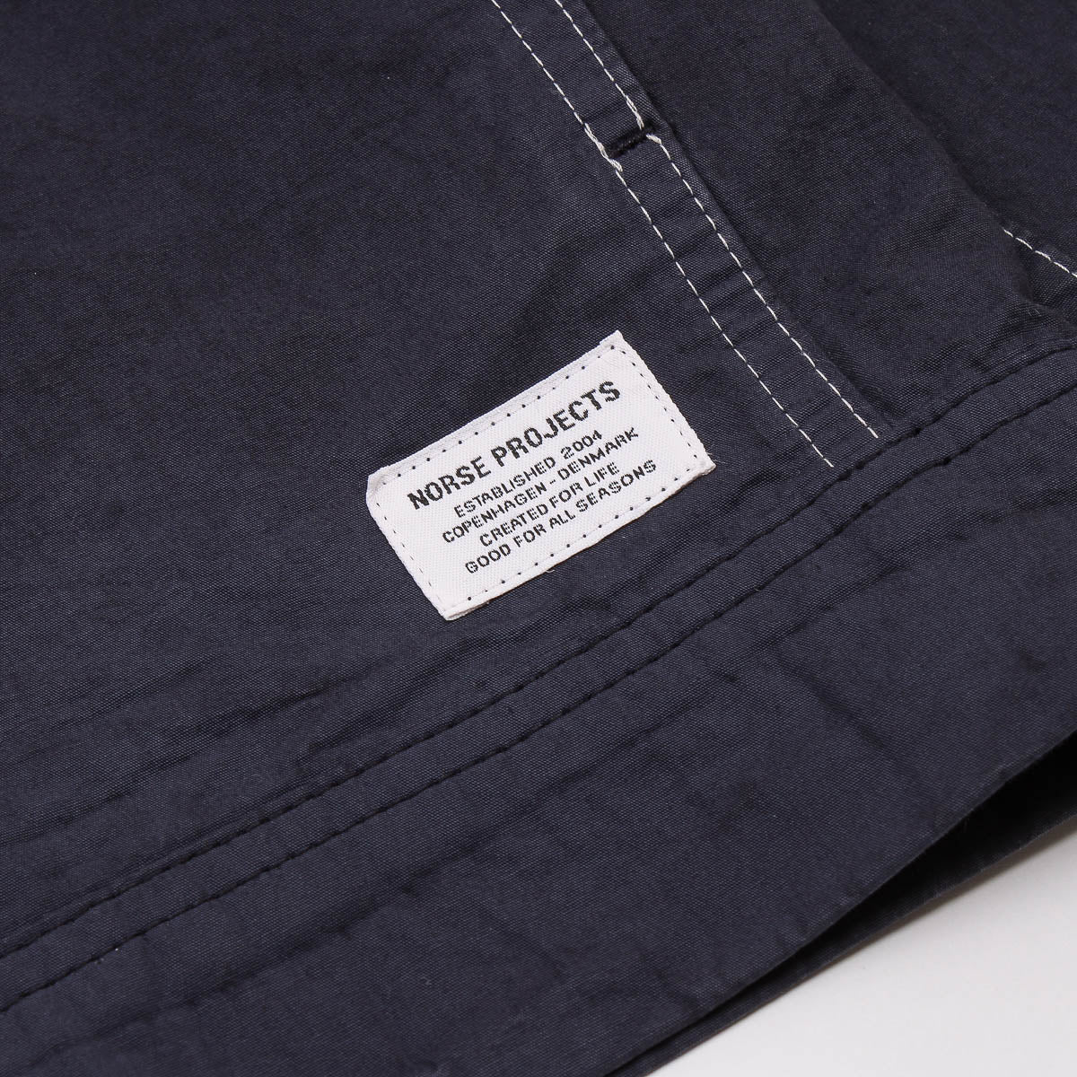 Arresskov Compact Cotton Overshirt - Dark Navy