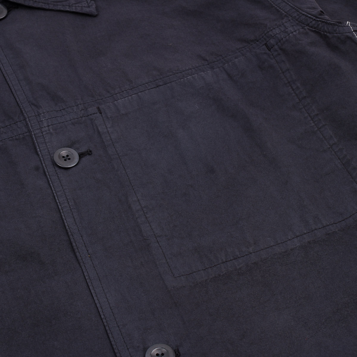 Arresskov Compact Cotton Overshirt - Dark Navy