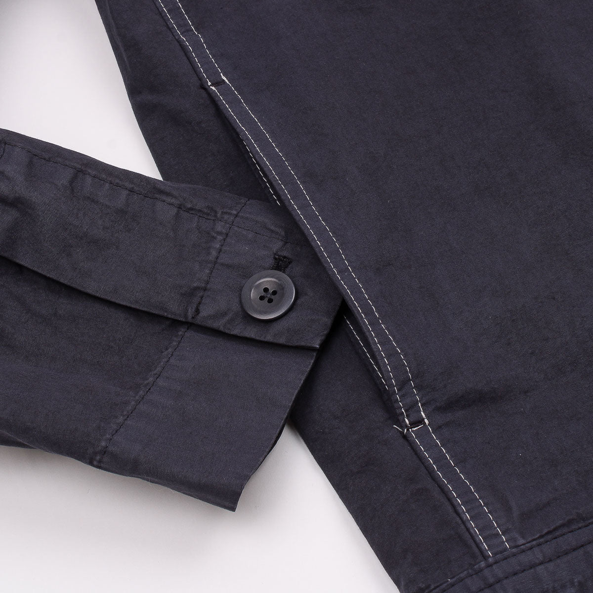 Arresskov Compact Cotton Overshirt - Dark Navy