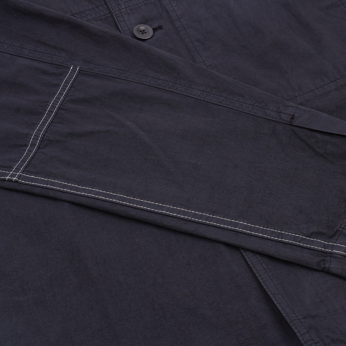 Arresskov Compact Cotton Overshirt - Dark Navy