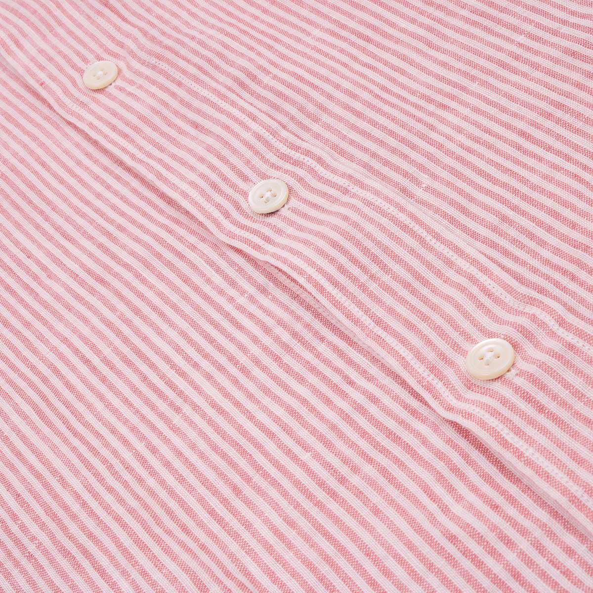 Paul Shirt 1018 - Pink & White Linen (05)