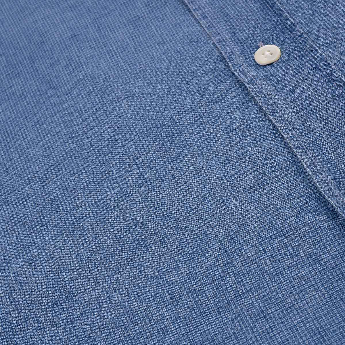 Paul Shirt 1025 - Light Indigo Linen (04)